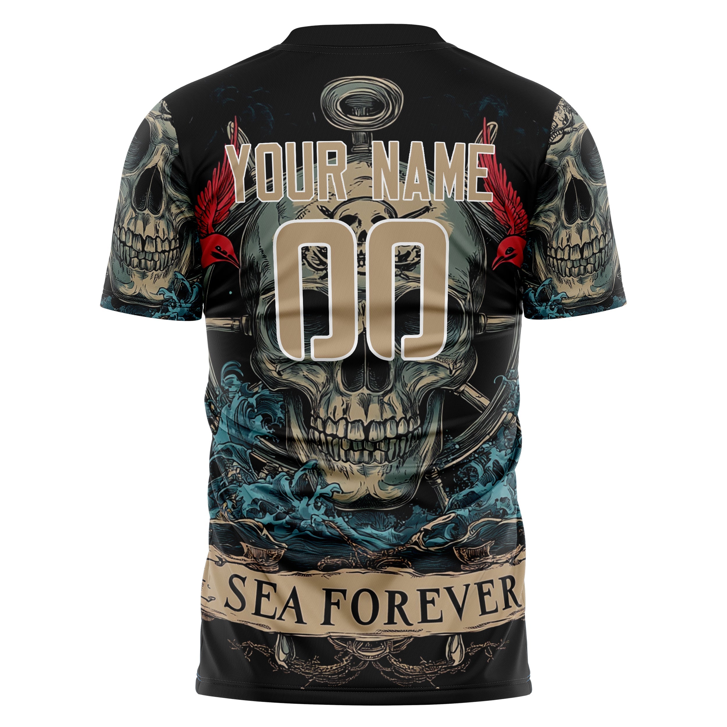 Custom Brown Skull Soccer Jersey