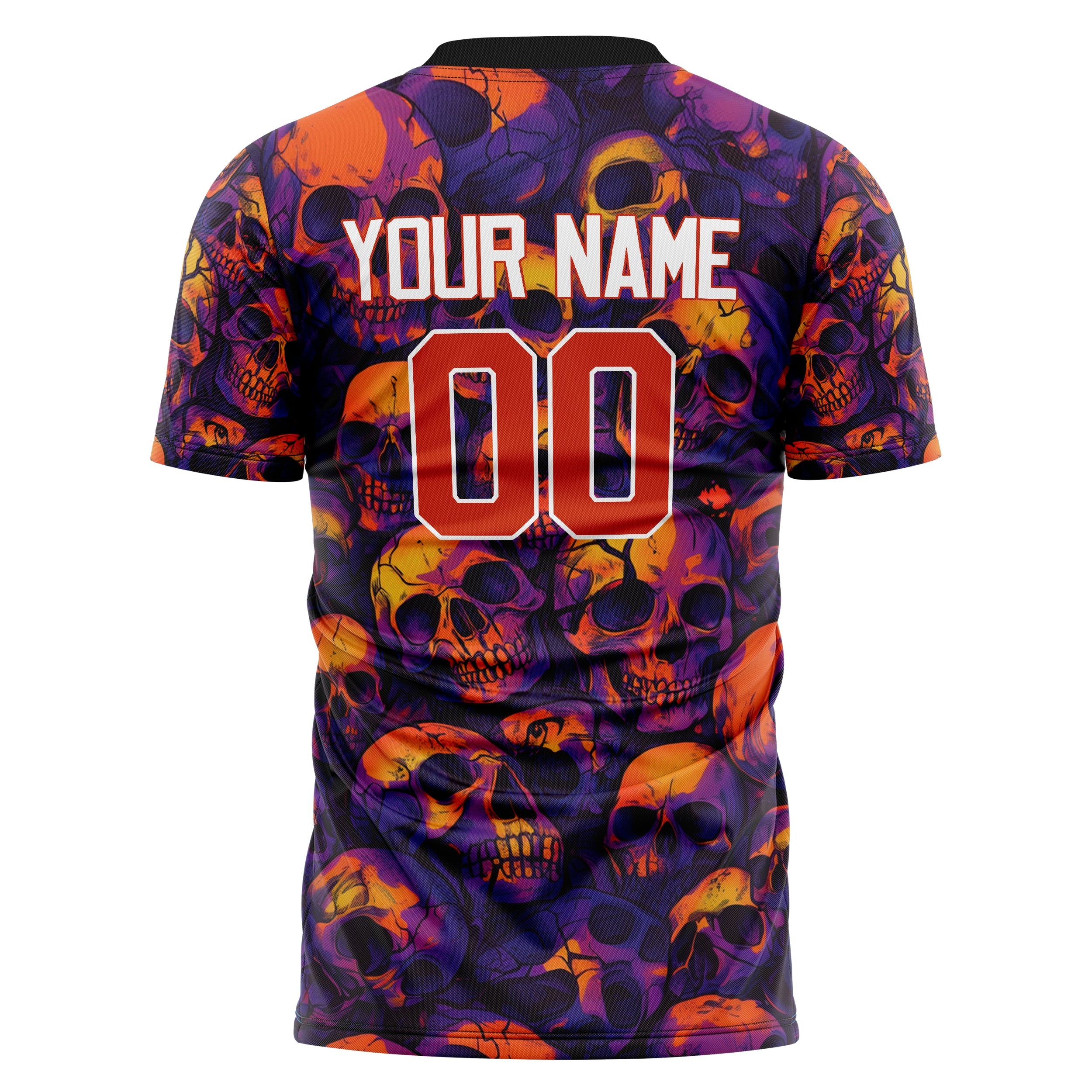 Custom Red Skull Soccer Jersey