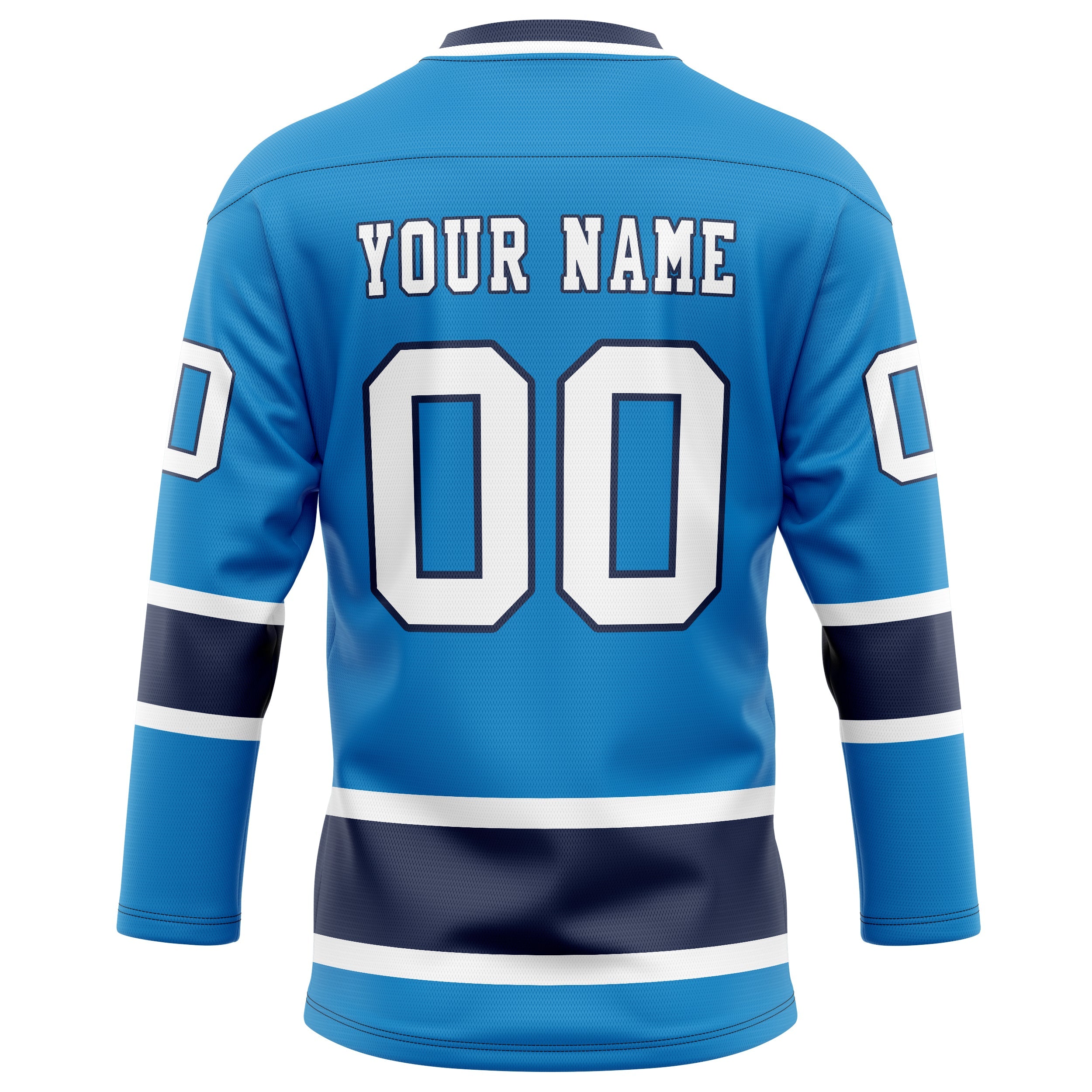 Custom Blue Navy Solid Colour Hockey Jersey