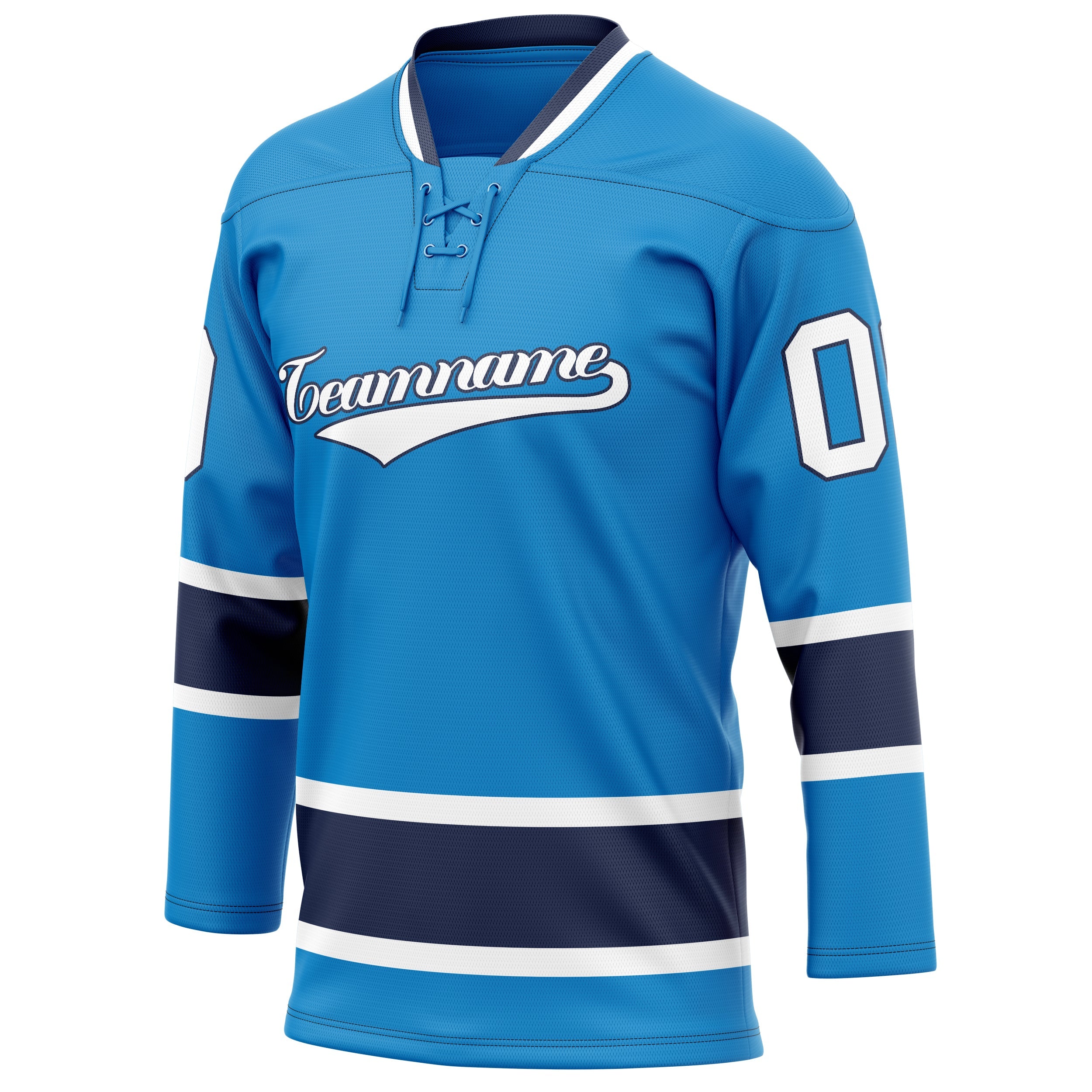 Custom Blue Navy Solid Colour Hockey Jersey