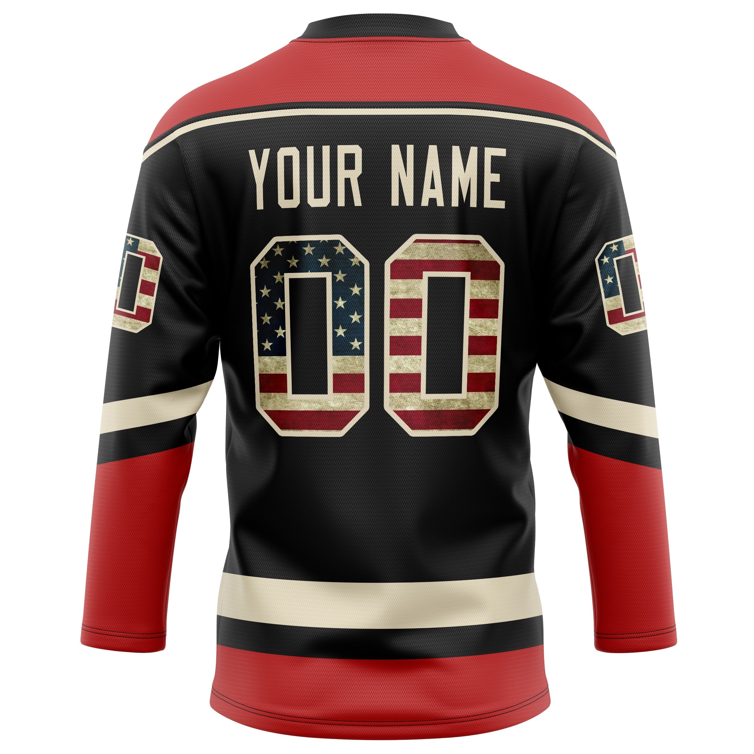 Custom Brown Red Solid Colour Hockey Jersey