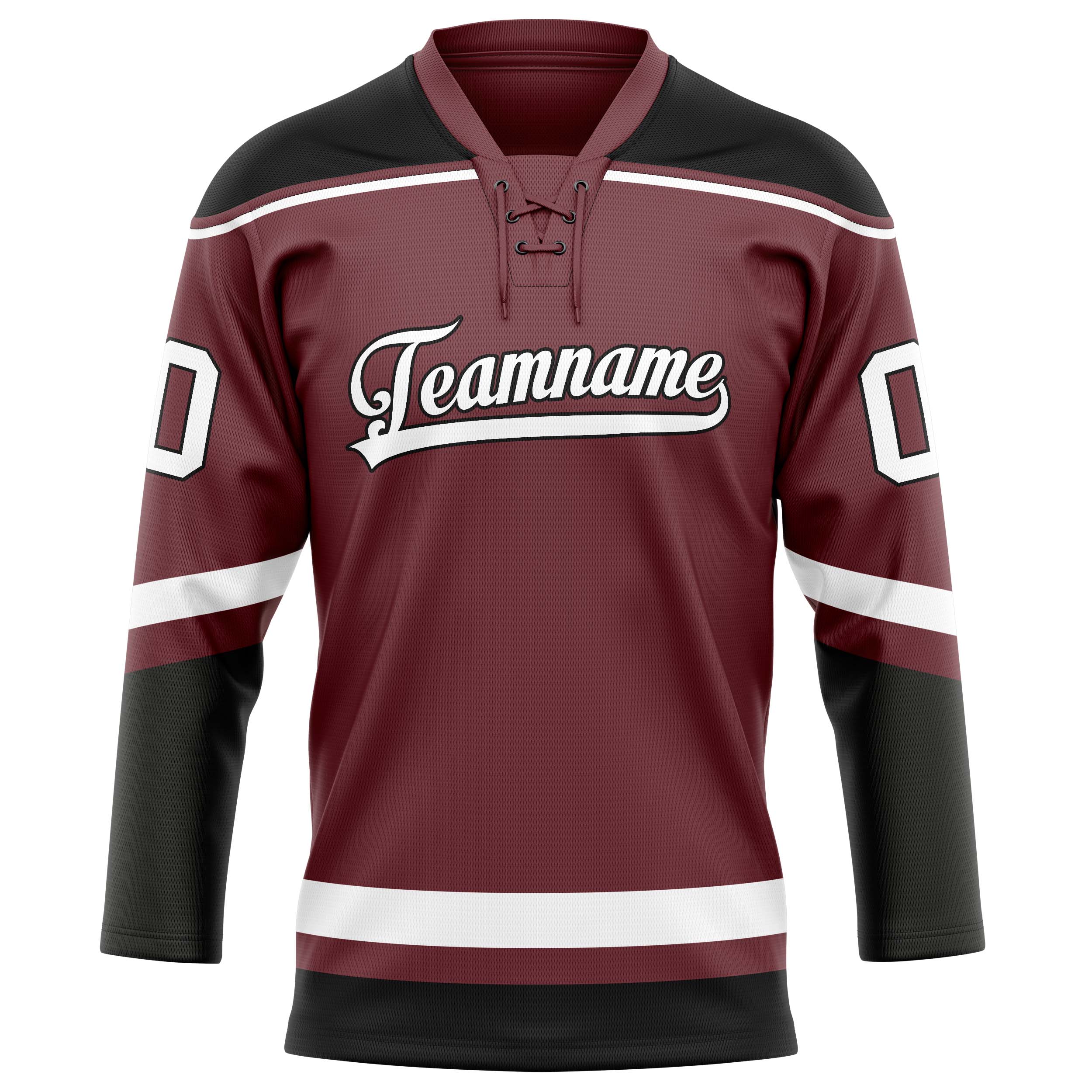 Custom Brown White Solid Colour Hockey Jersey