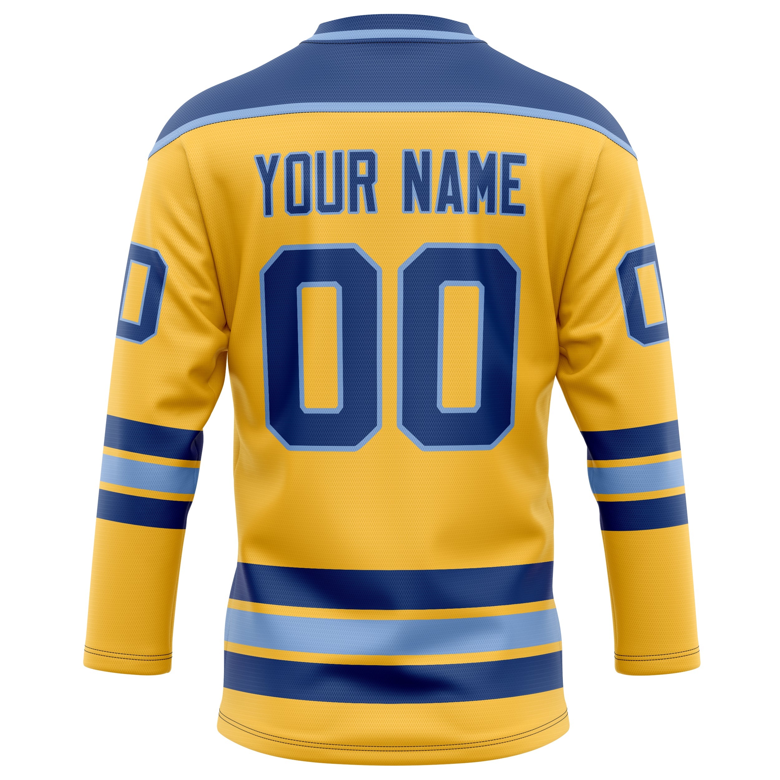 Custom Gold Royal Solid Colour Hockey Jersey