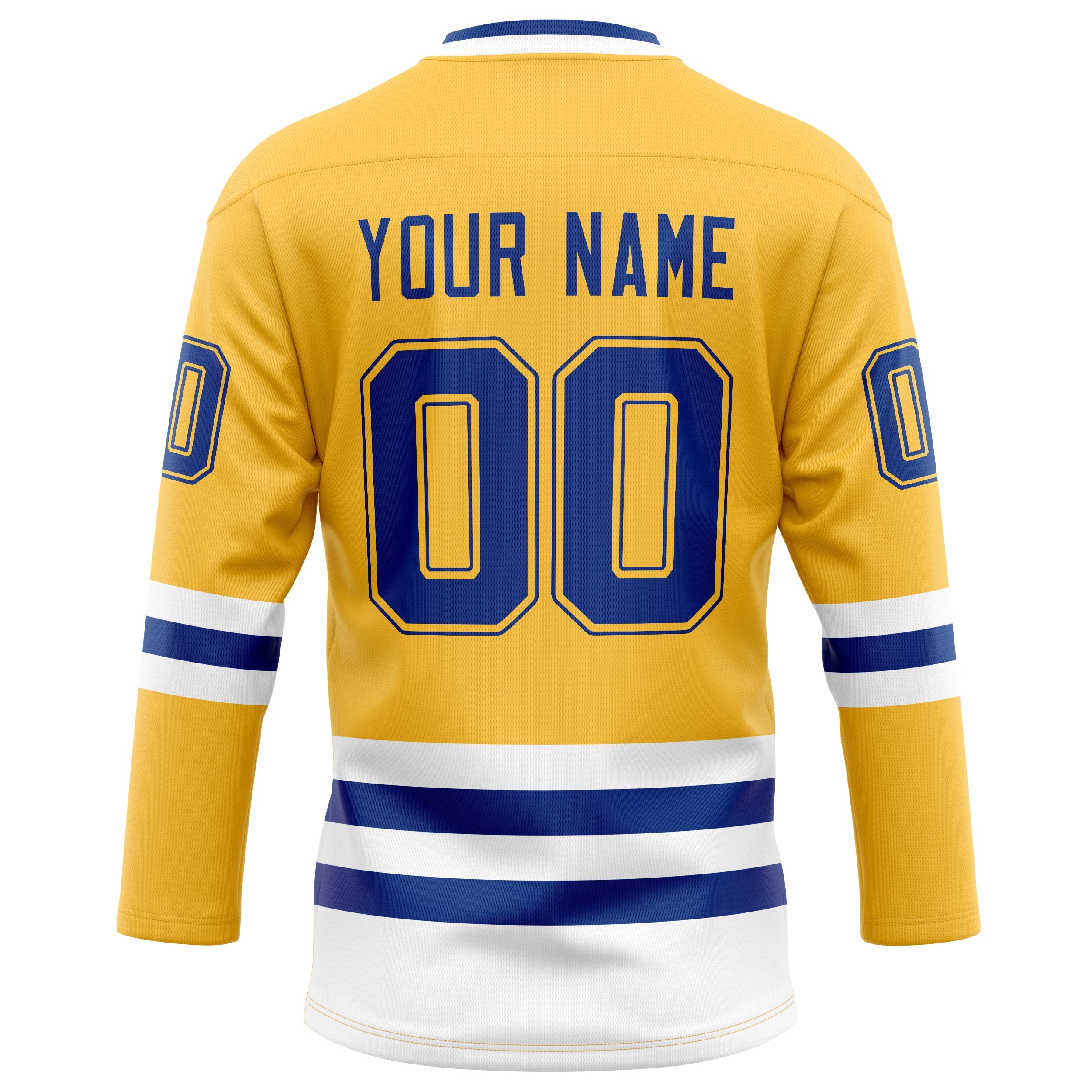 Custom Gold Royal Solid Colour Hockey Jersey