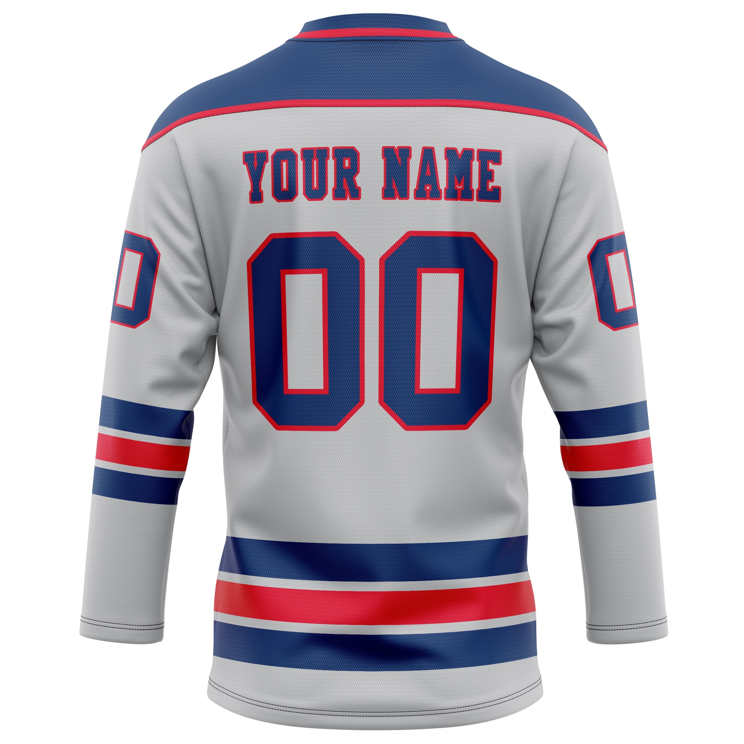 Custom Gray Royal Solid Colour Hockey Jersey