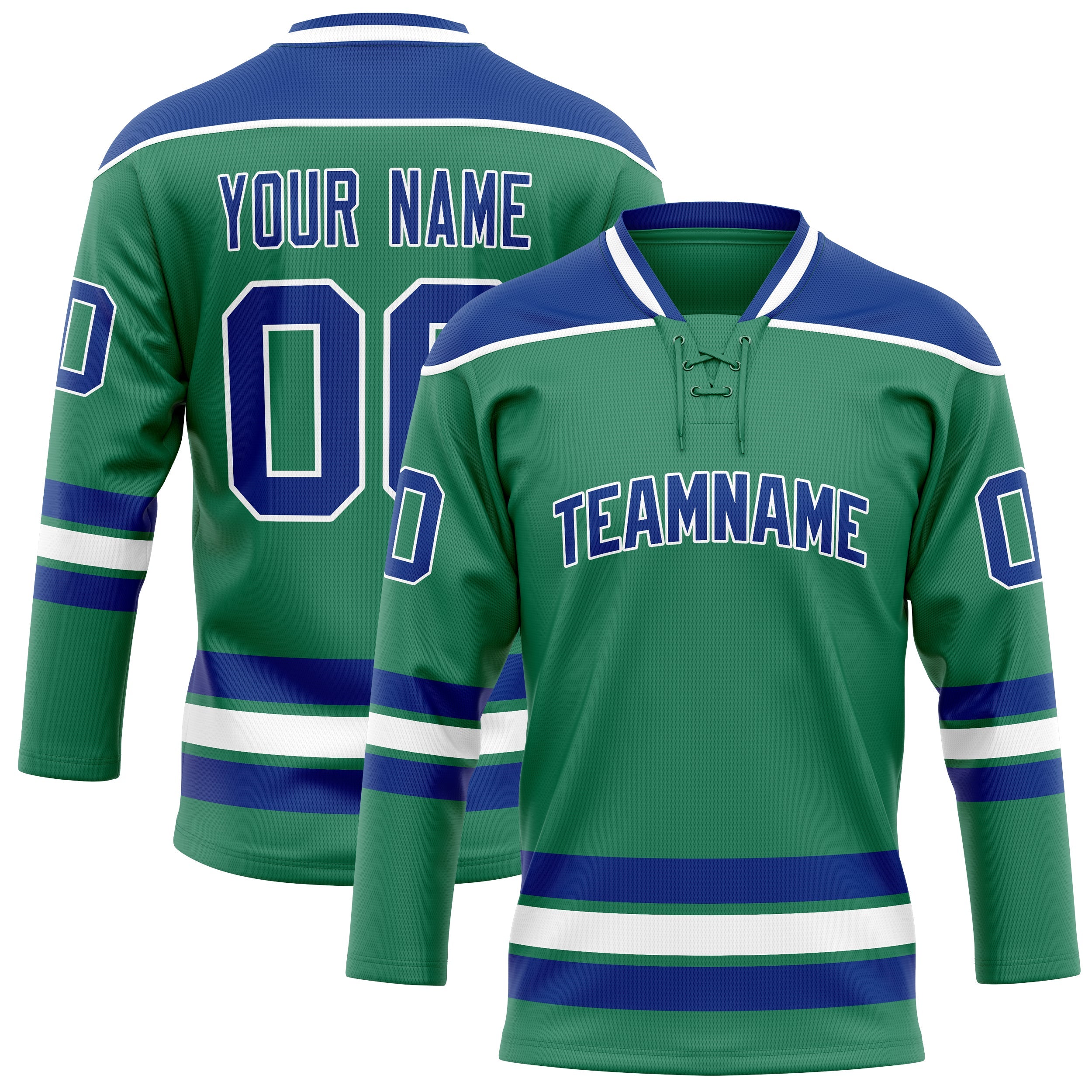 Custom Green Royal Solid Colour Hockey Jersey