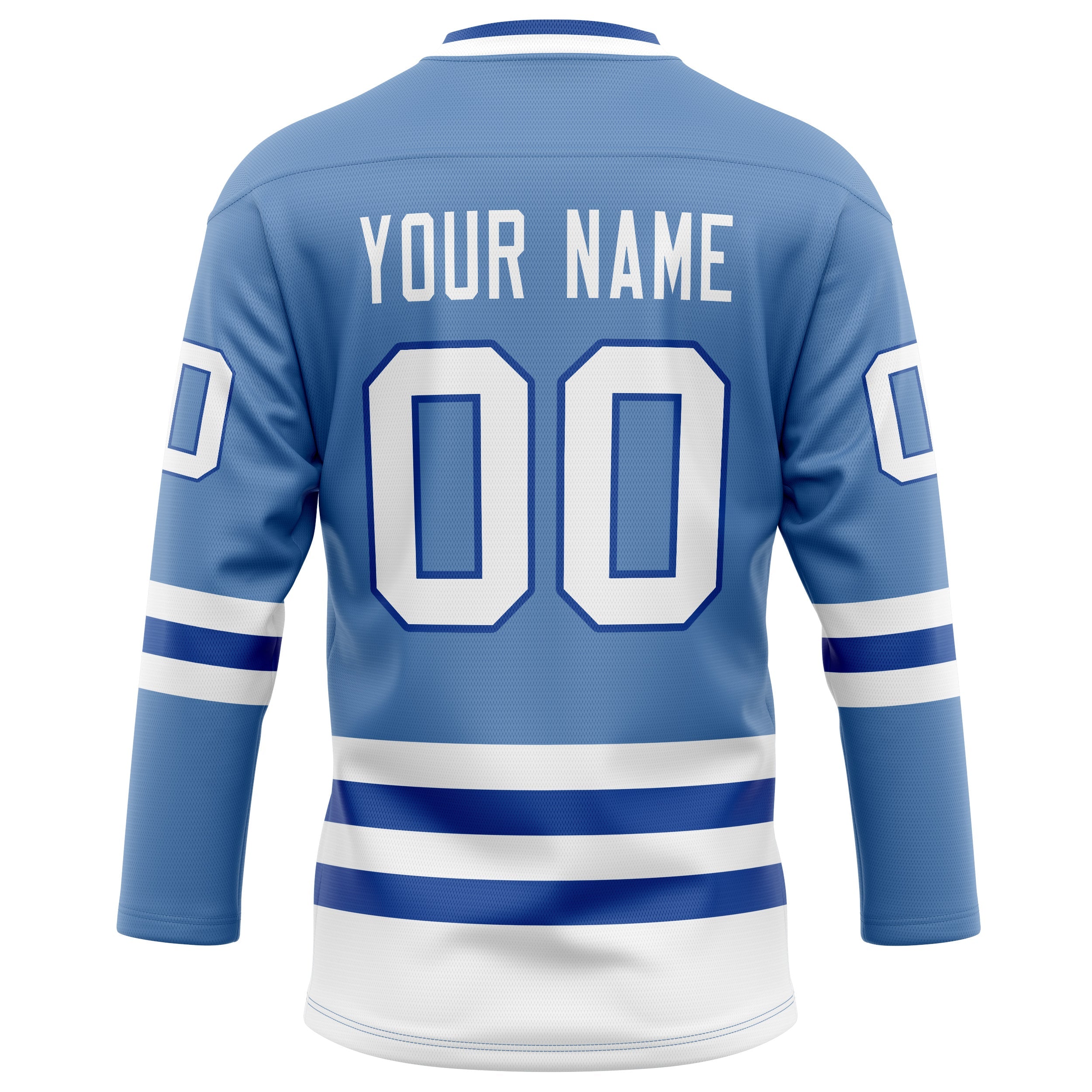 Custom Light Blue Royal Solid Colour Hockey Jersey