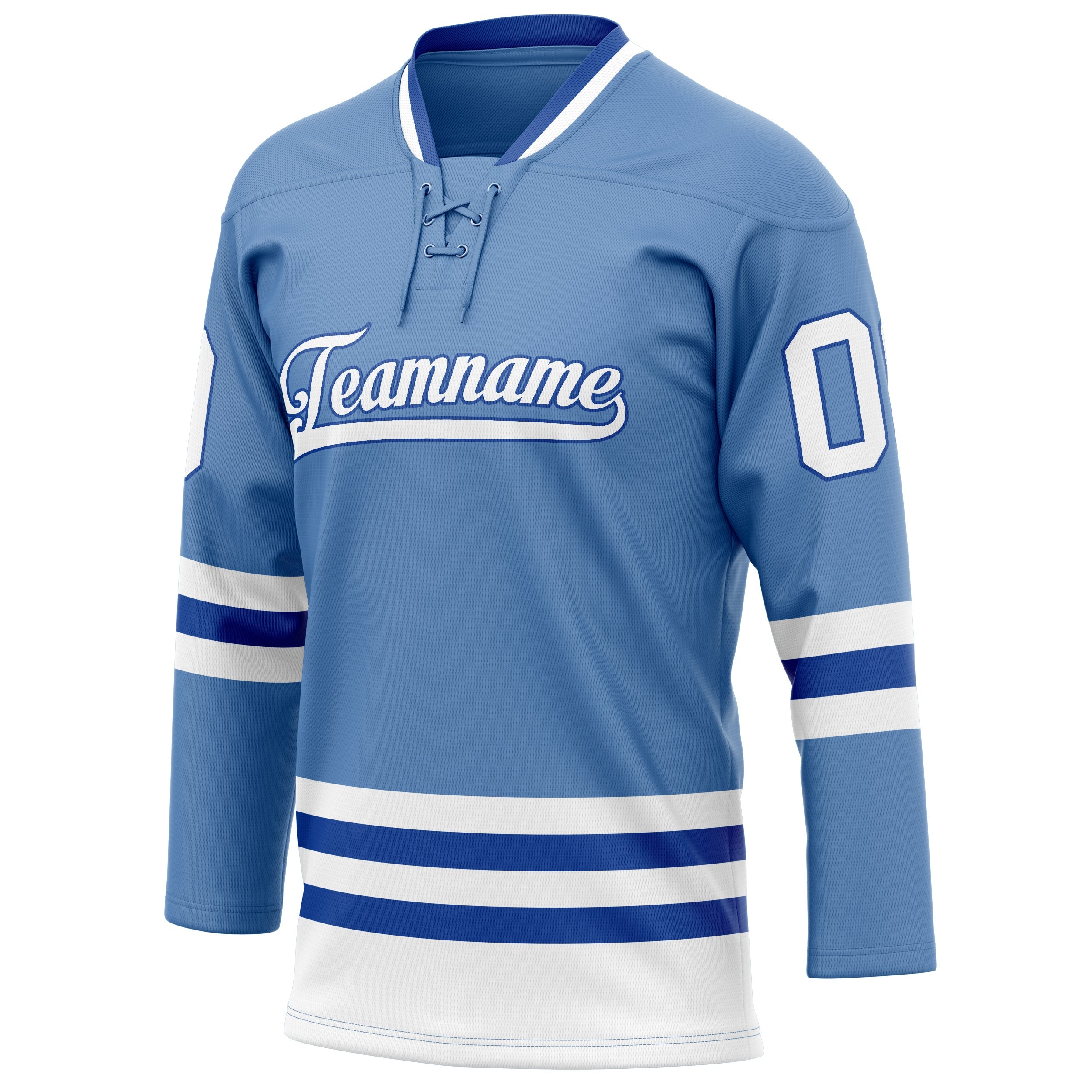 Custom Light Blue Royal Solid Colour Hockey Jersey
