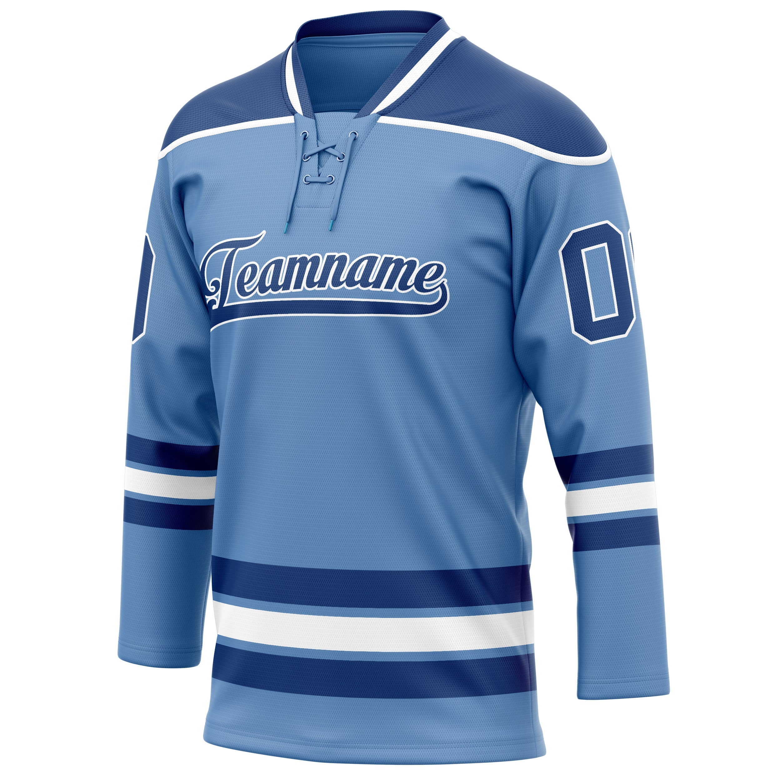 Custom Light Blue Royal Solid Colour Hockey Jersey