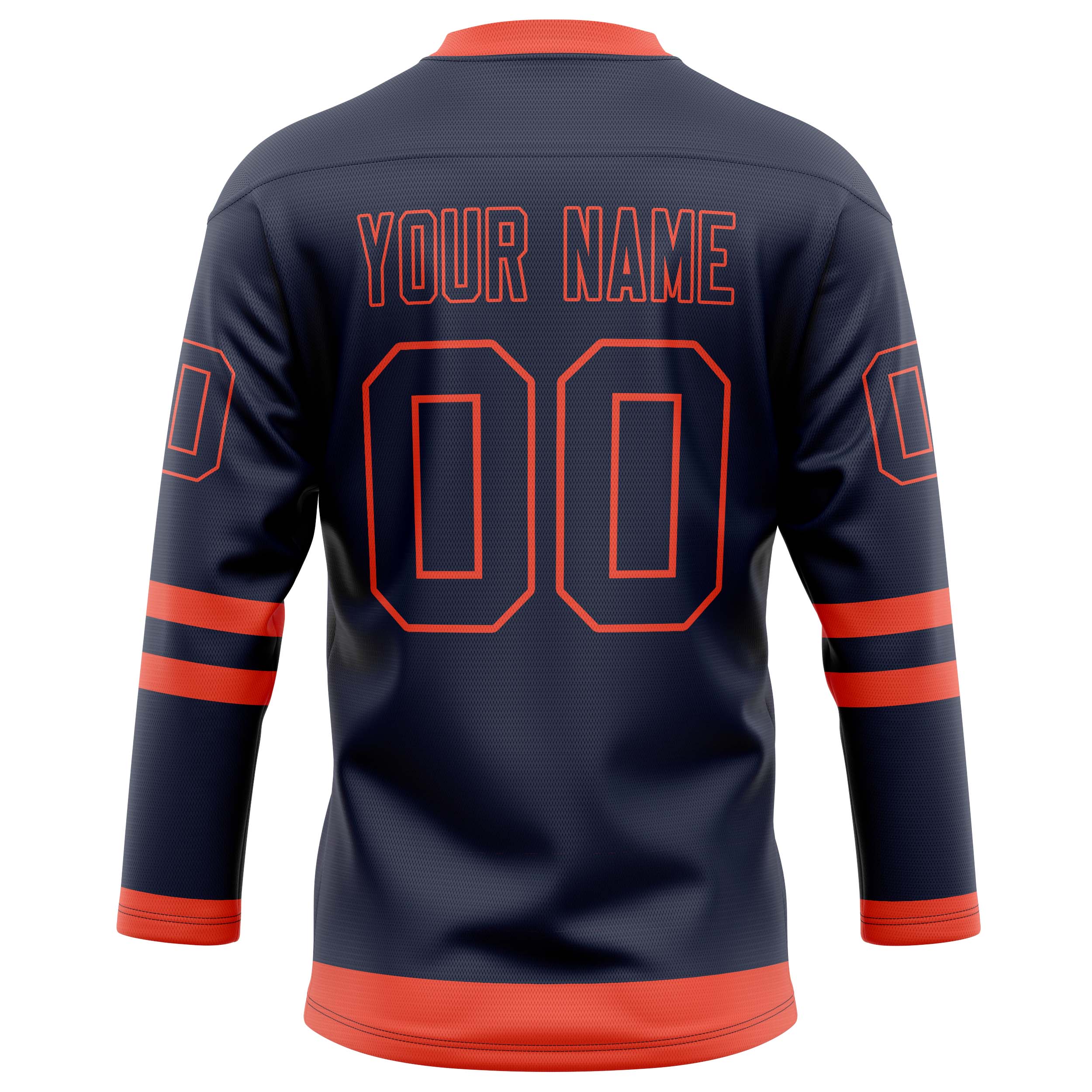 Custom Navy Red Solid Colour Hockey Jersey