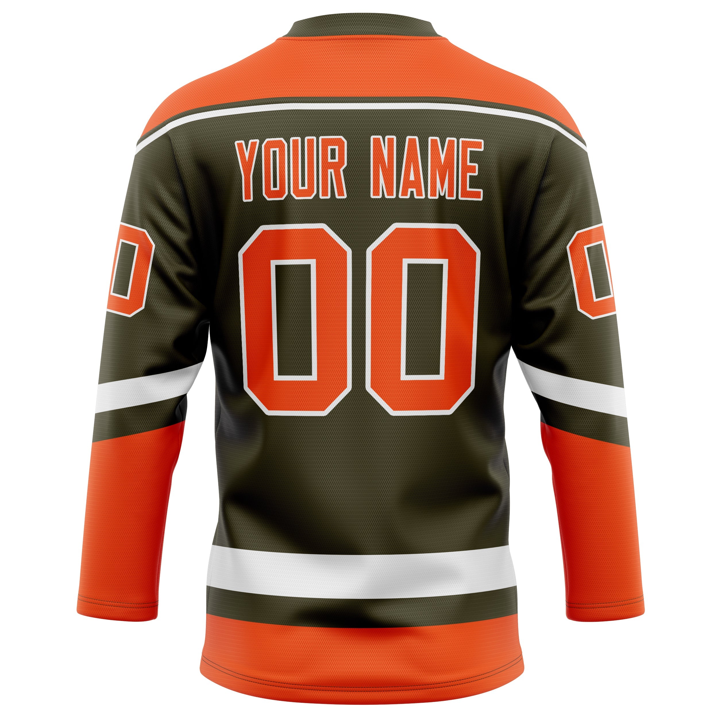 Custom Olive Red Solid Colour Hockey Jersey