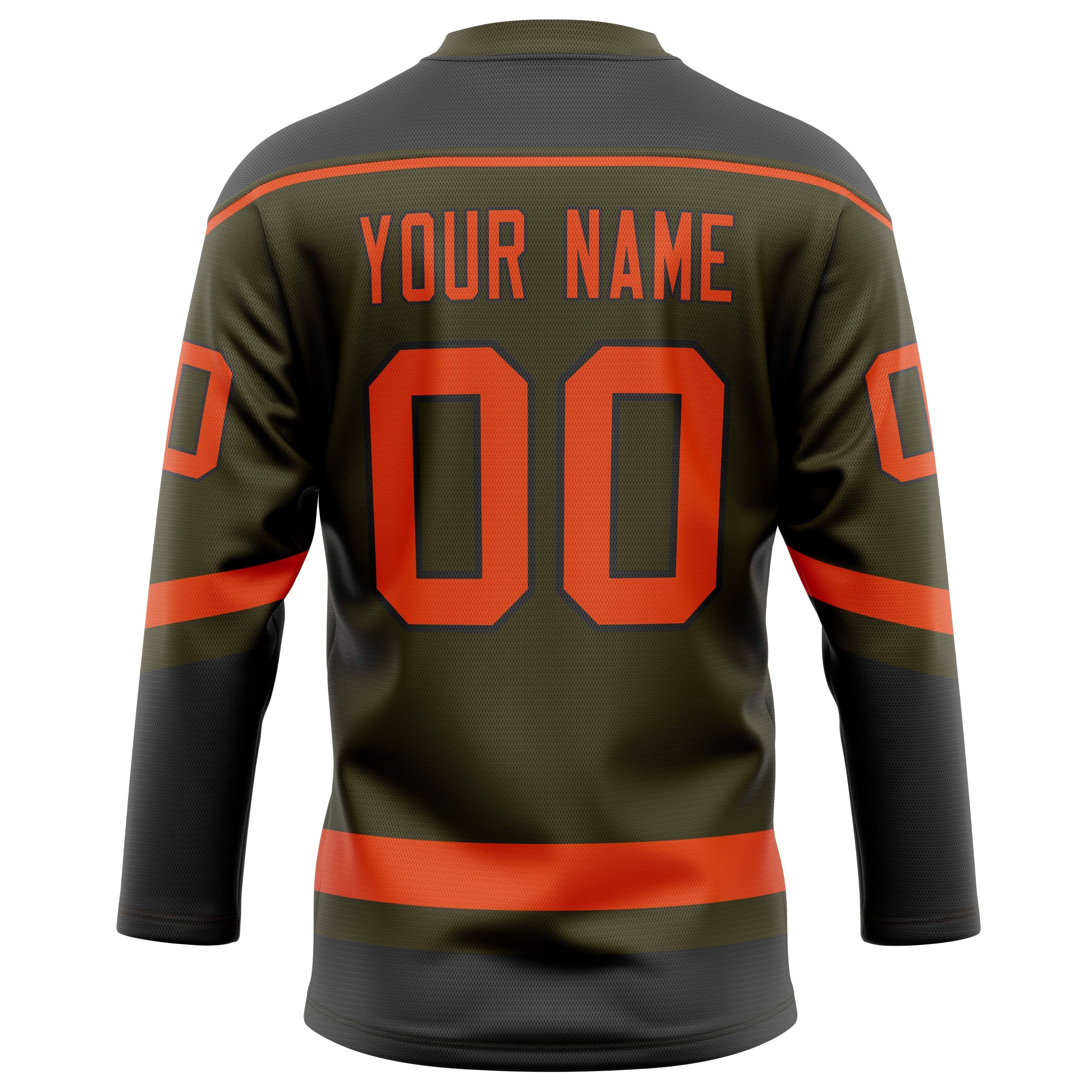 Custom Olive Red Solid Colour Hockey Jersey