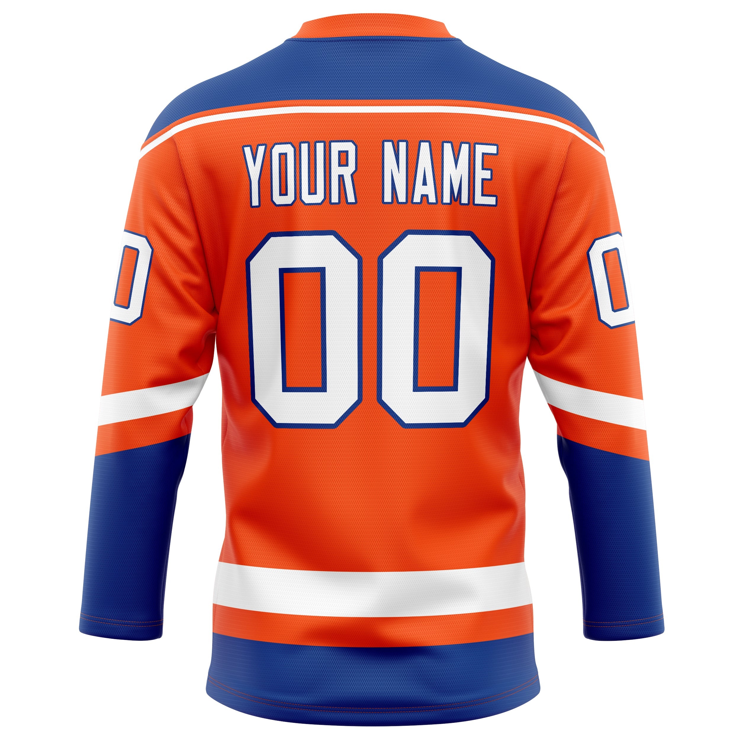 Custom Orange Royal Solid Colour Hockey Jersey