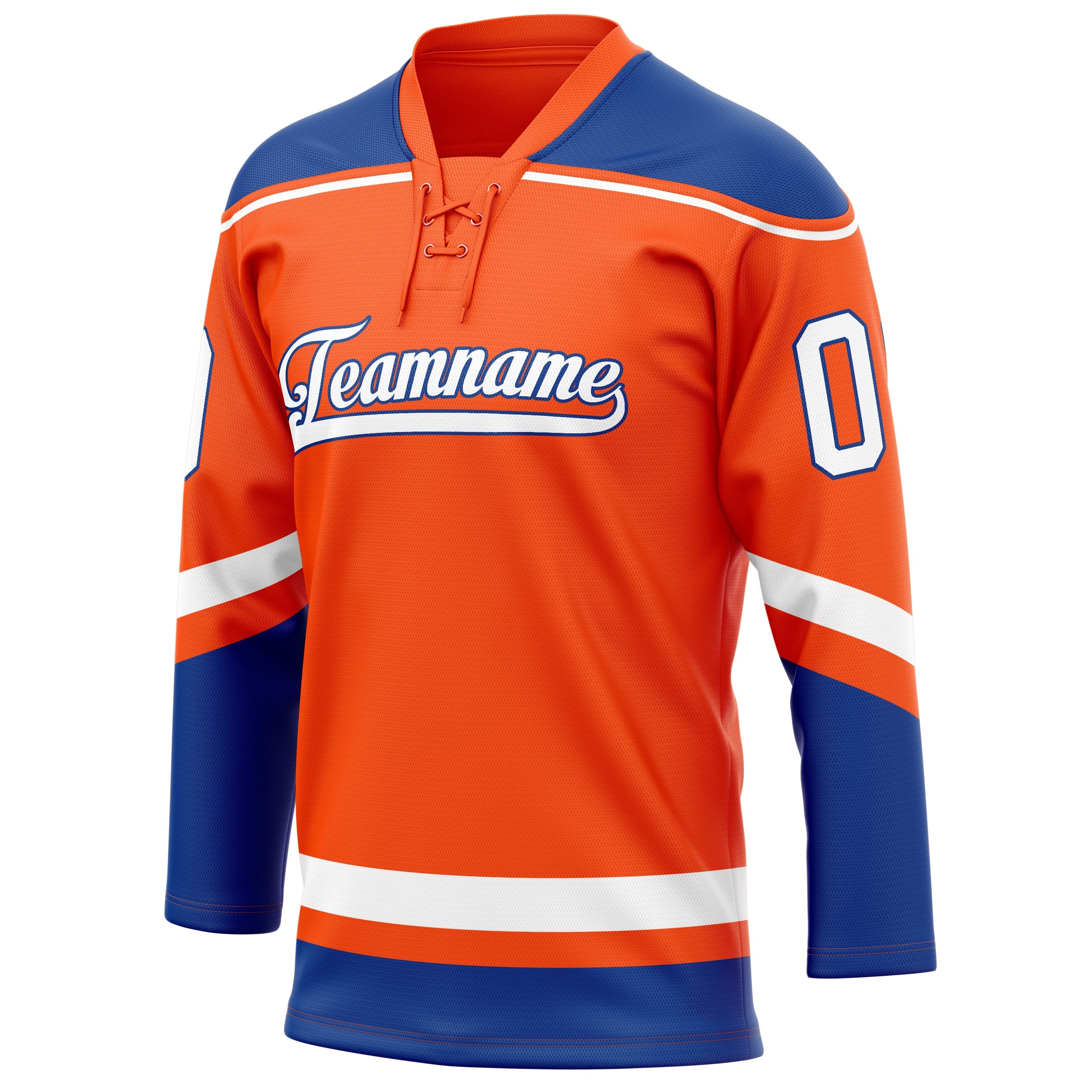Custom Orange Royal Solid Colour Hockey Jersey