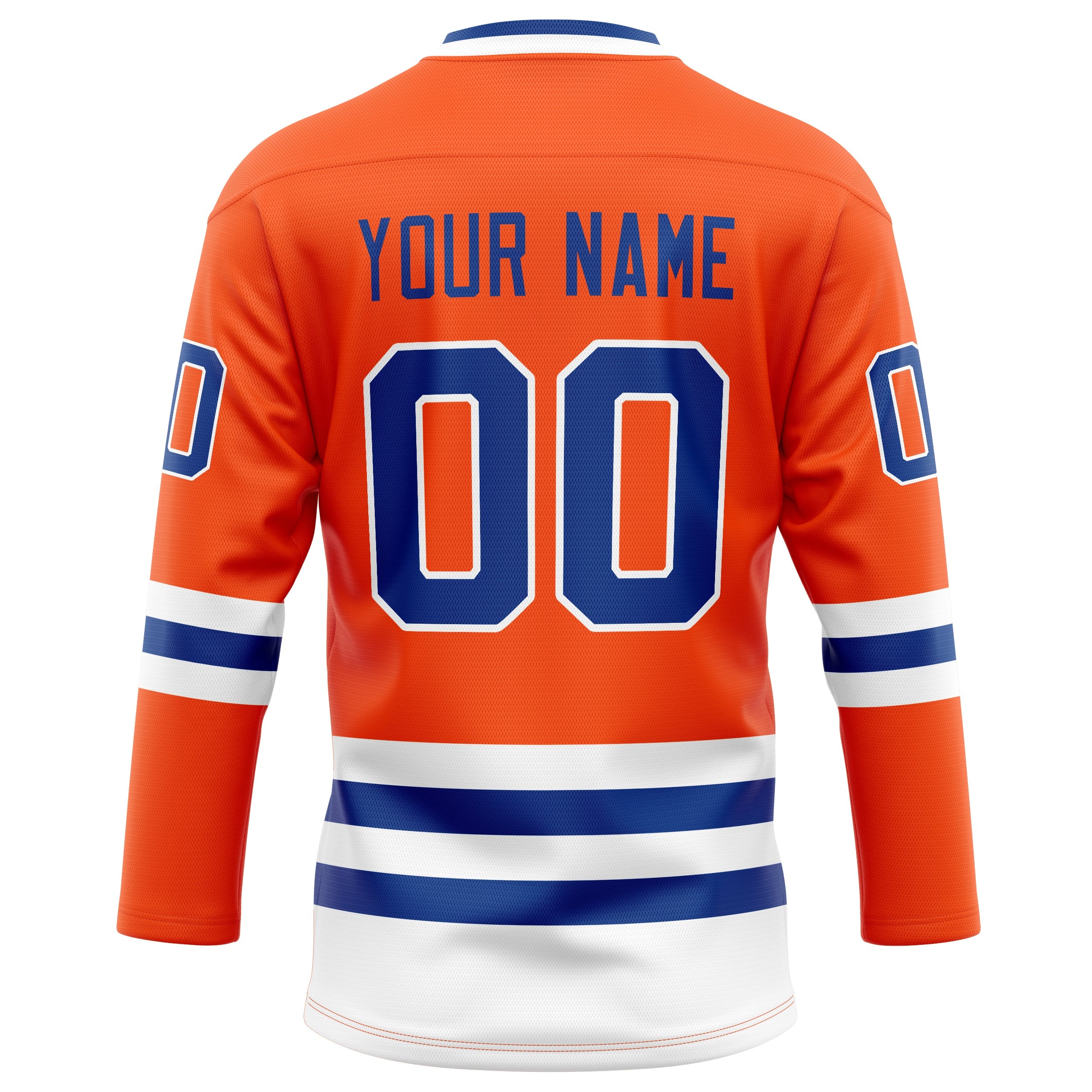 Custom Orange Royal Solid Colour Hockey Jersey