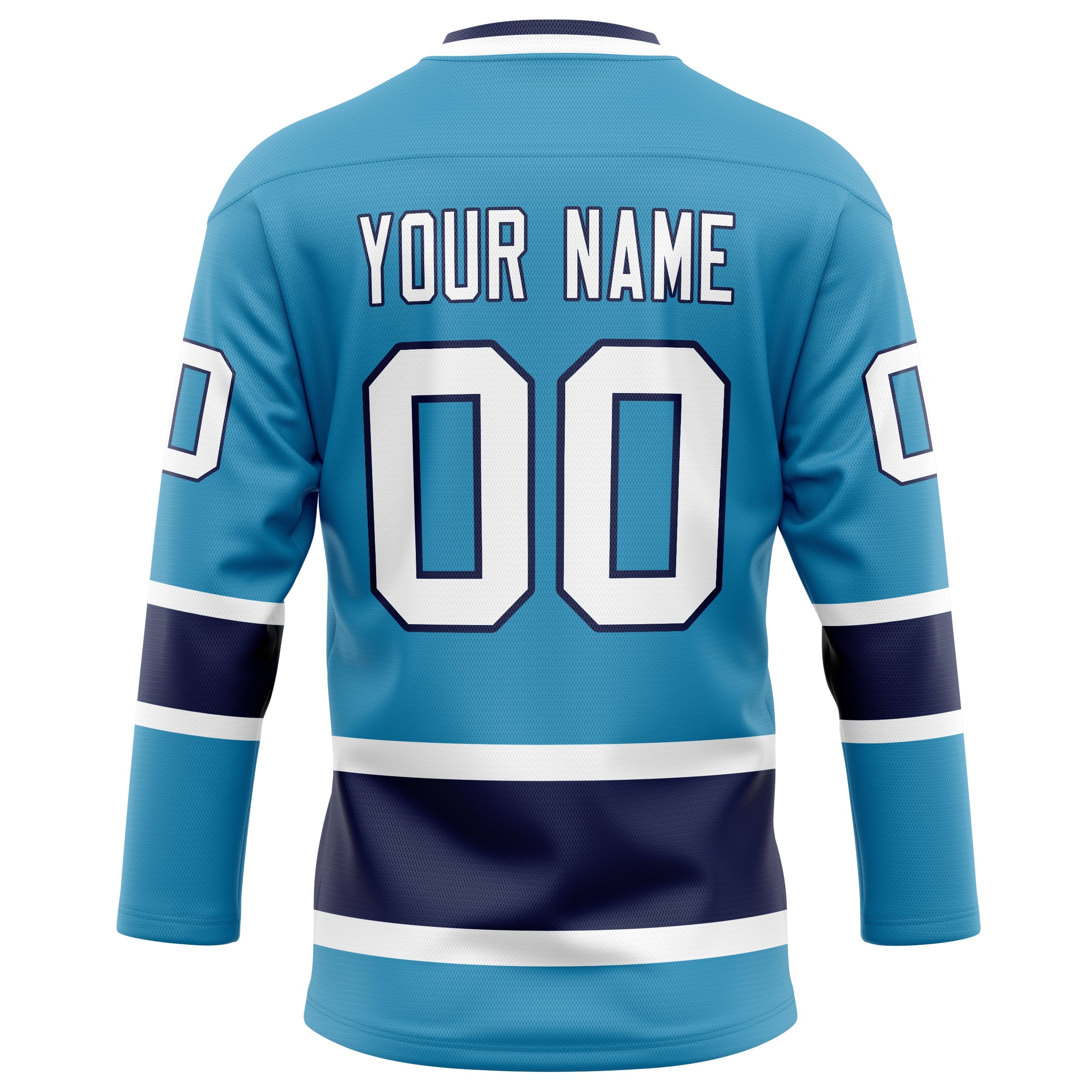Custom Panther Blue Navy Solid Colour Hockey Jersey