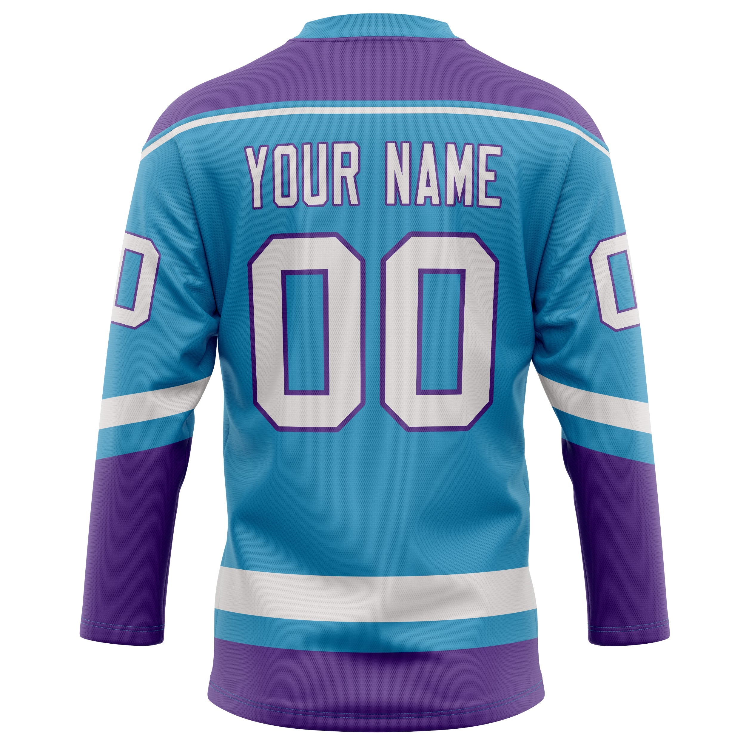 Custom Panther Blue Purple Solid Colour Hockey Jersey