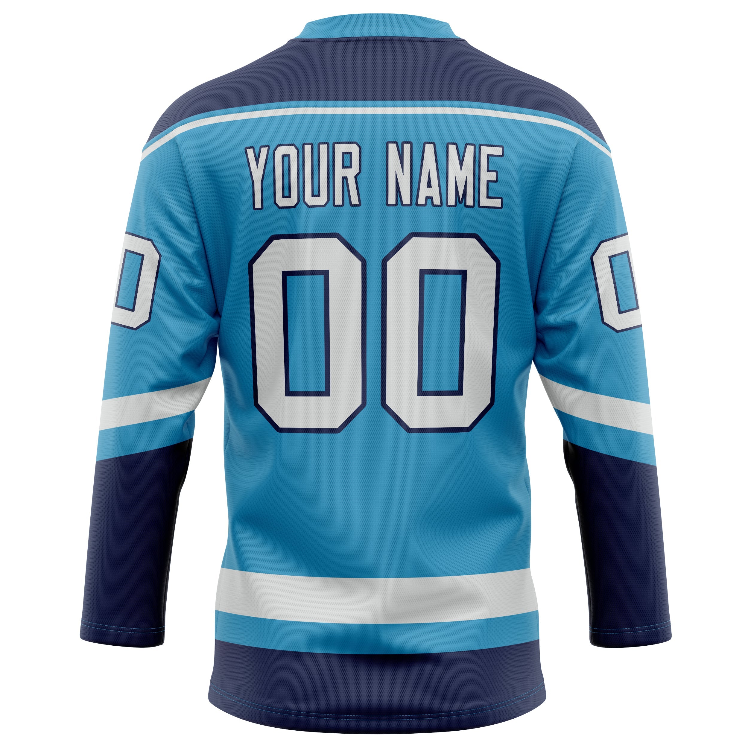 Custom Panther Blue Navy Solid Colour Hockey Jersey