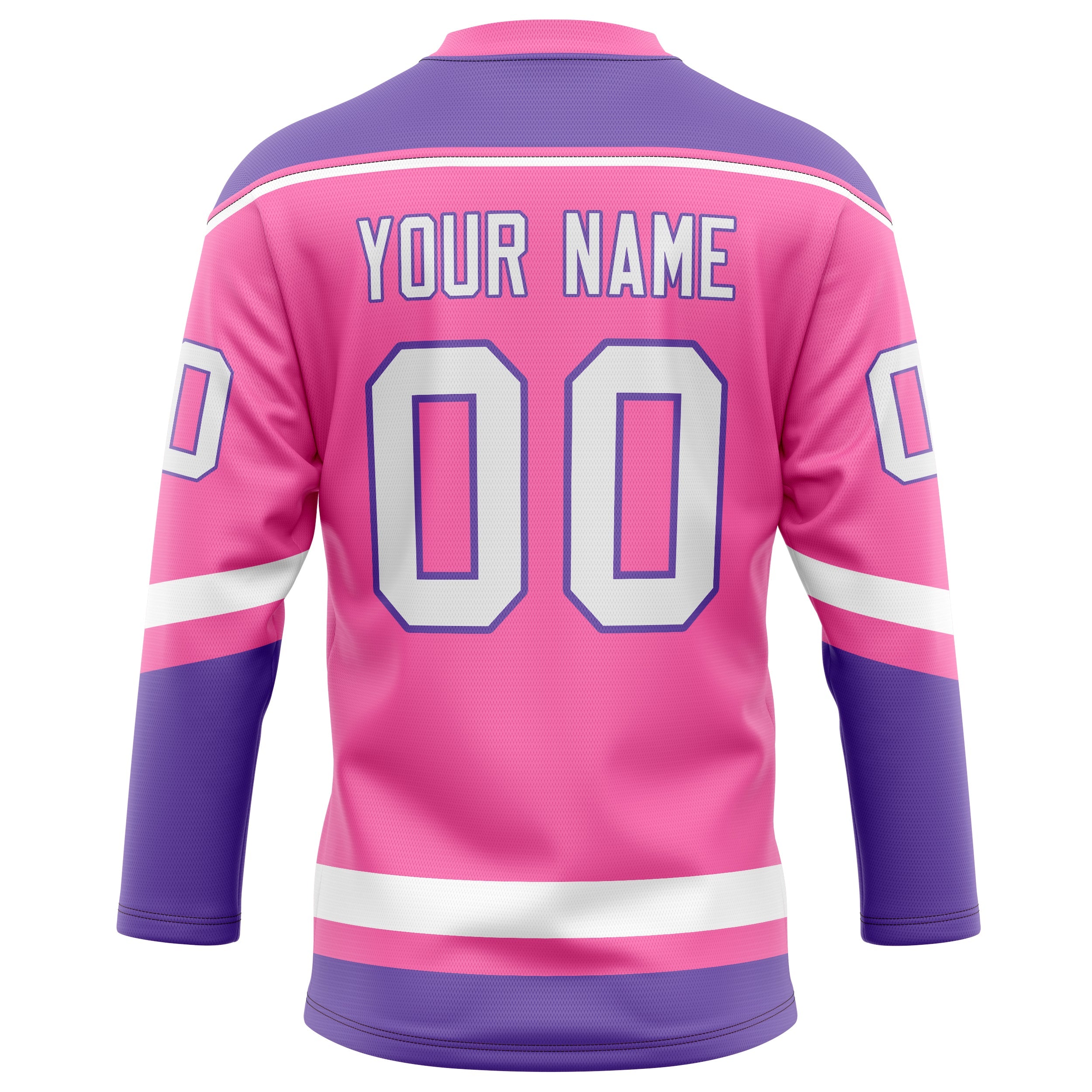 Custom Pink Purple Solid Colour Hockey Jersey
