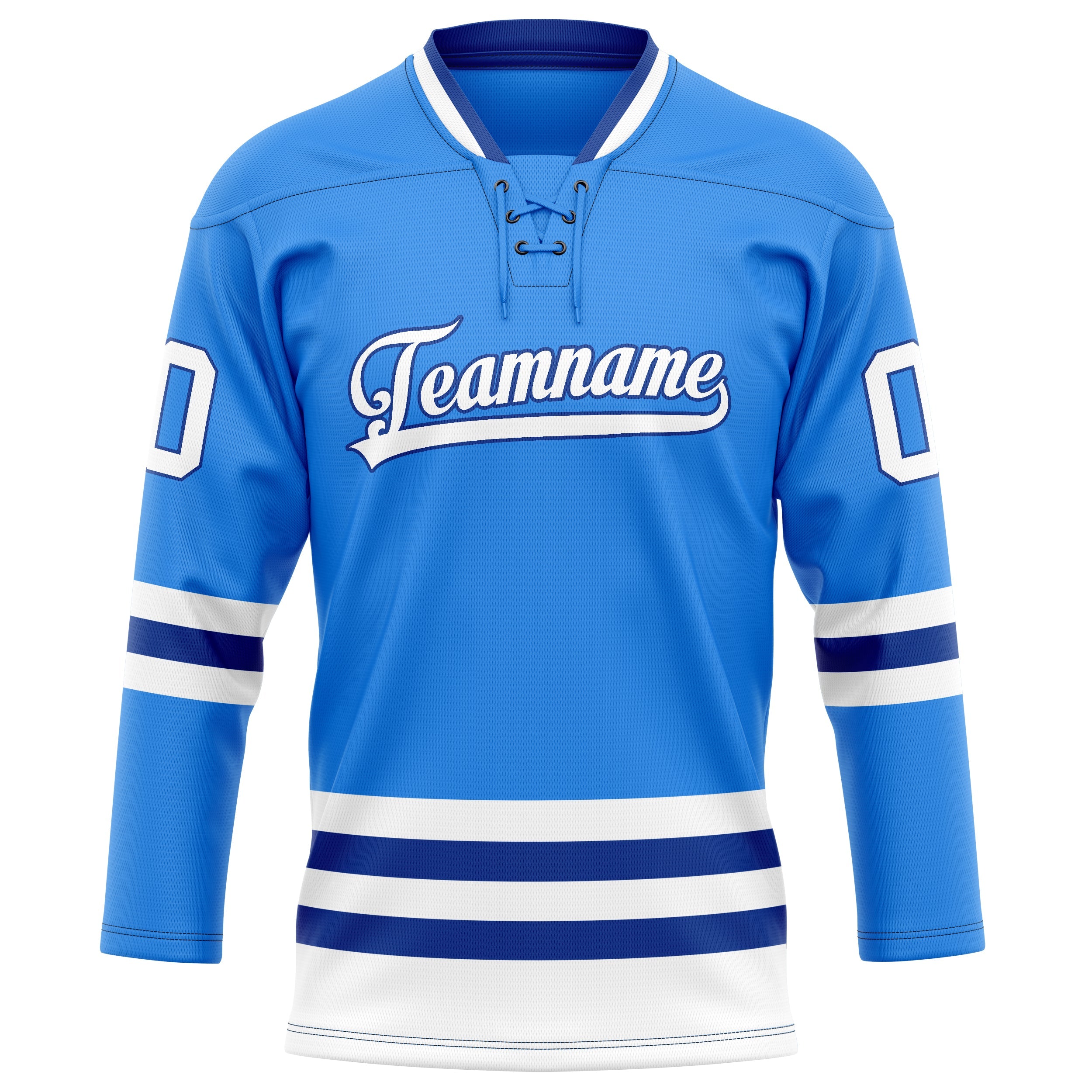 Custom Powder Blue Royal Solid Colour Hockey Jersey