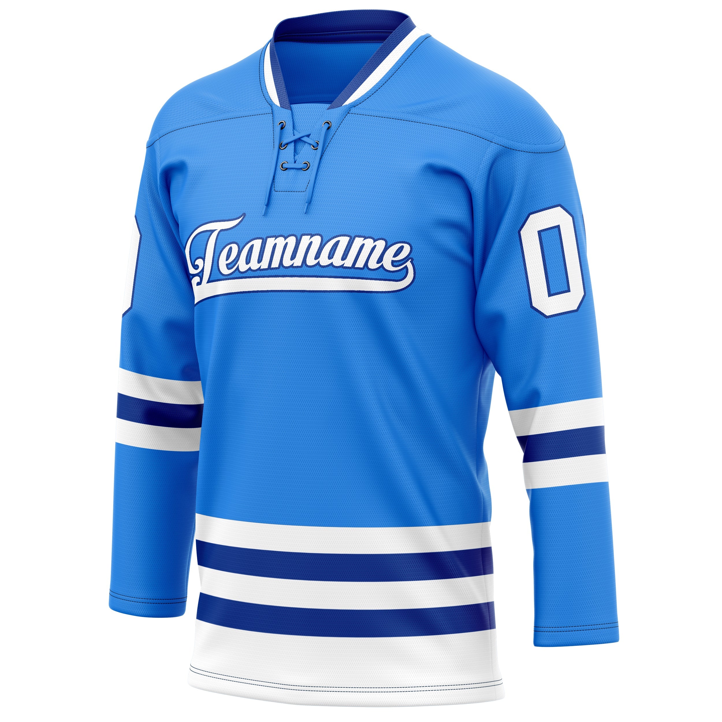 Custom Powder Blue Royal Solid Colour Hockey Jersey