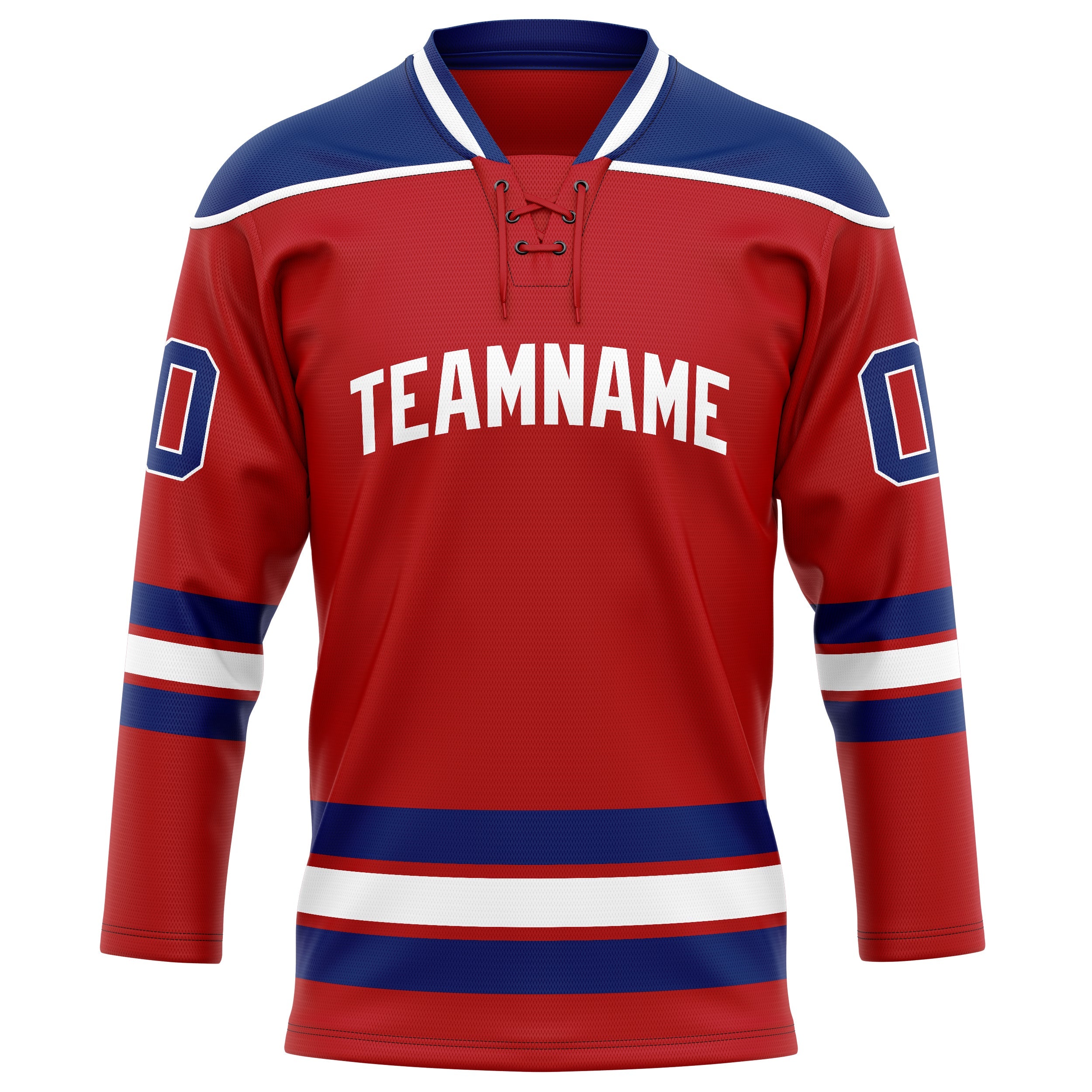 Custom Red Royal Solid Colour Hockey Jersey