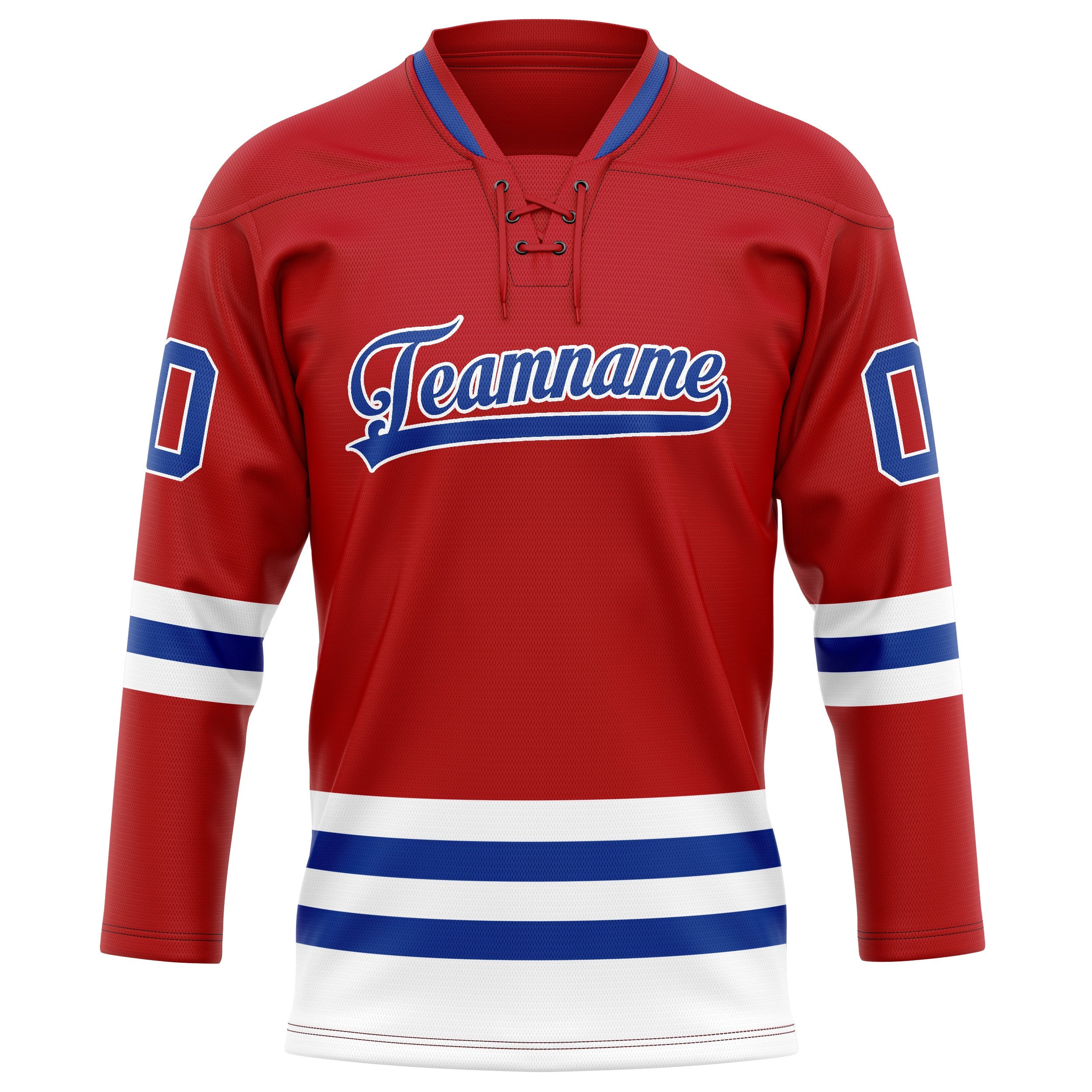 Custom Red Royal Solid Colour Hockey Jersey
