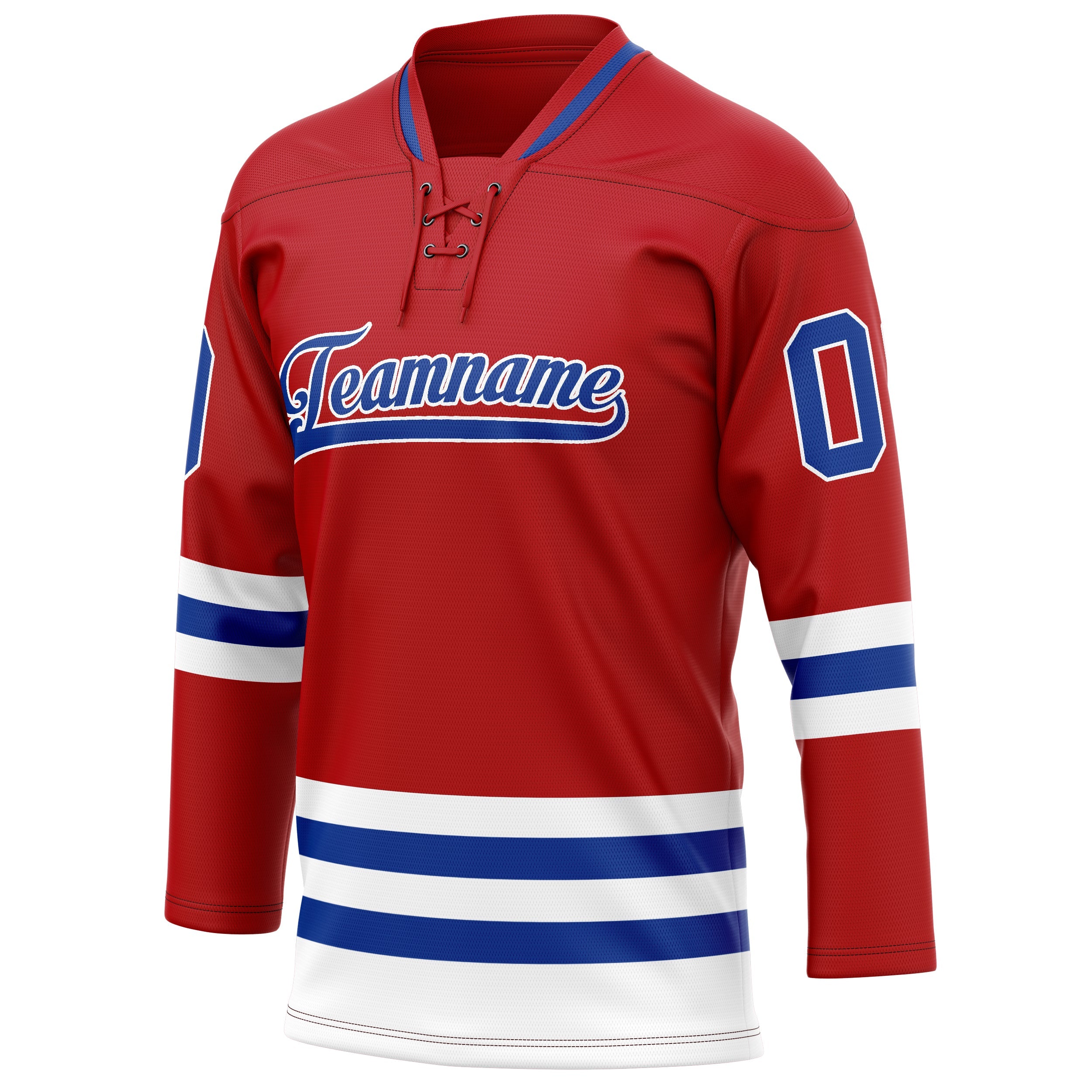Custom Red Royal Solid Colour Hockey Jersey