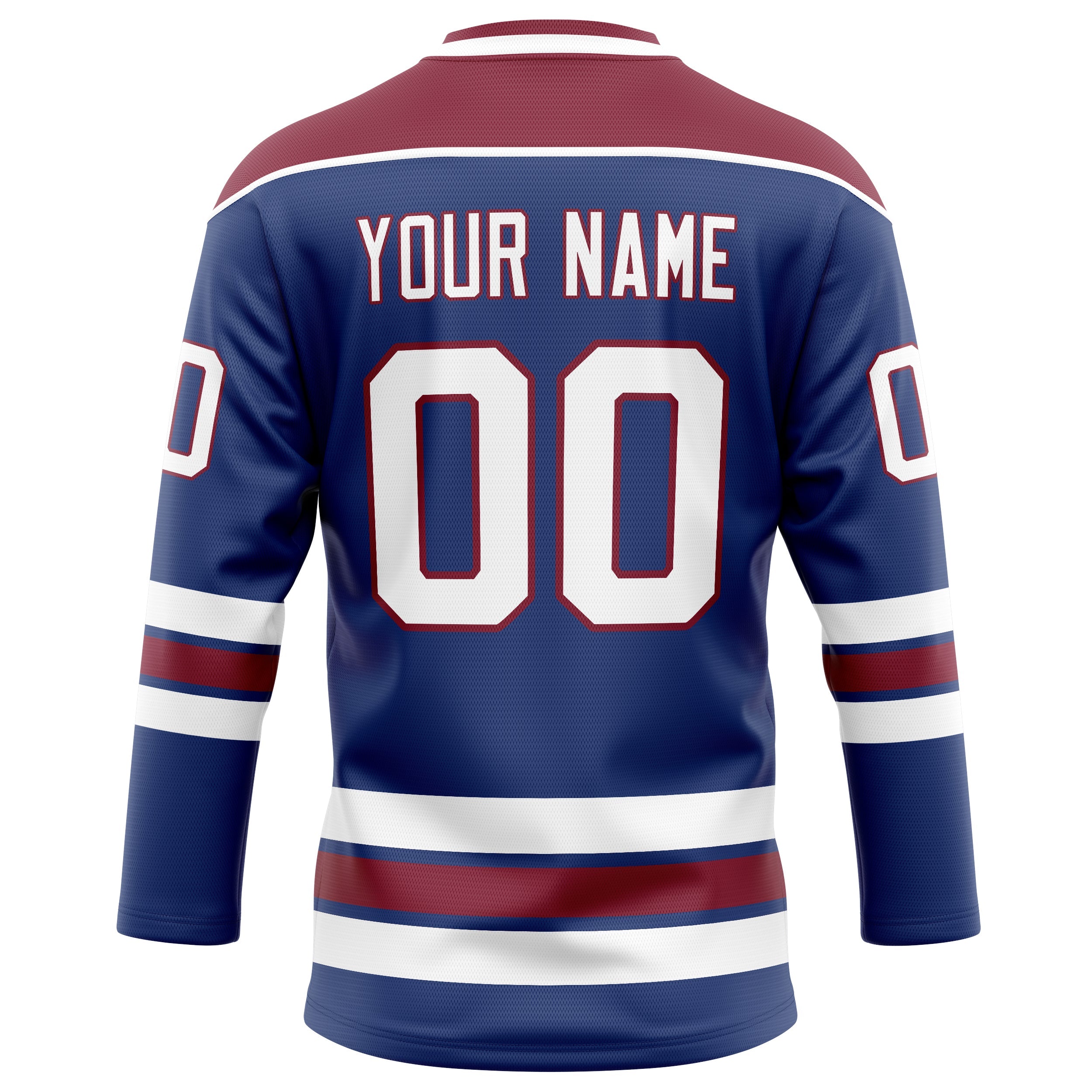 Custom Royal Maroon Solid Colour Hockey Jersey