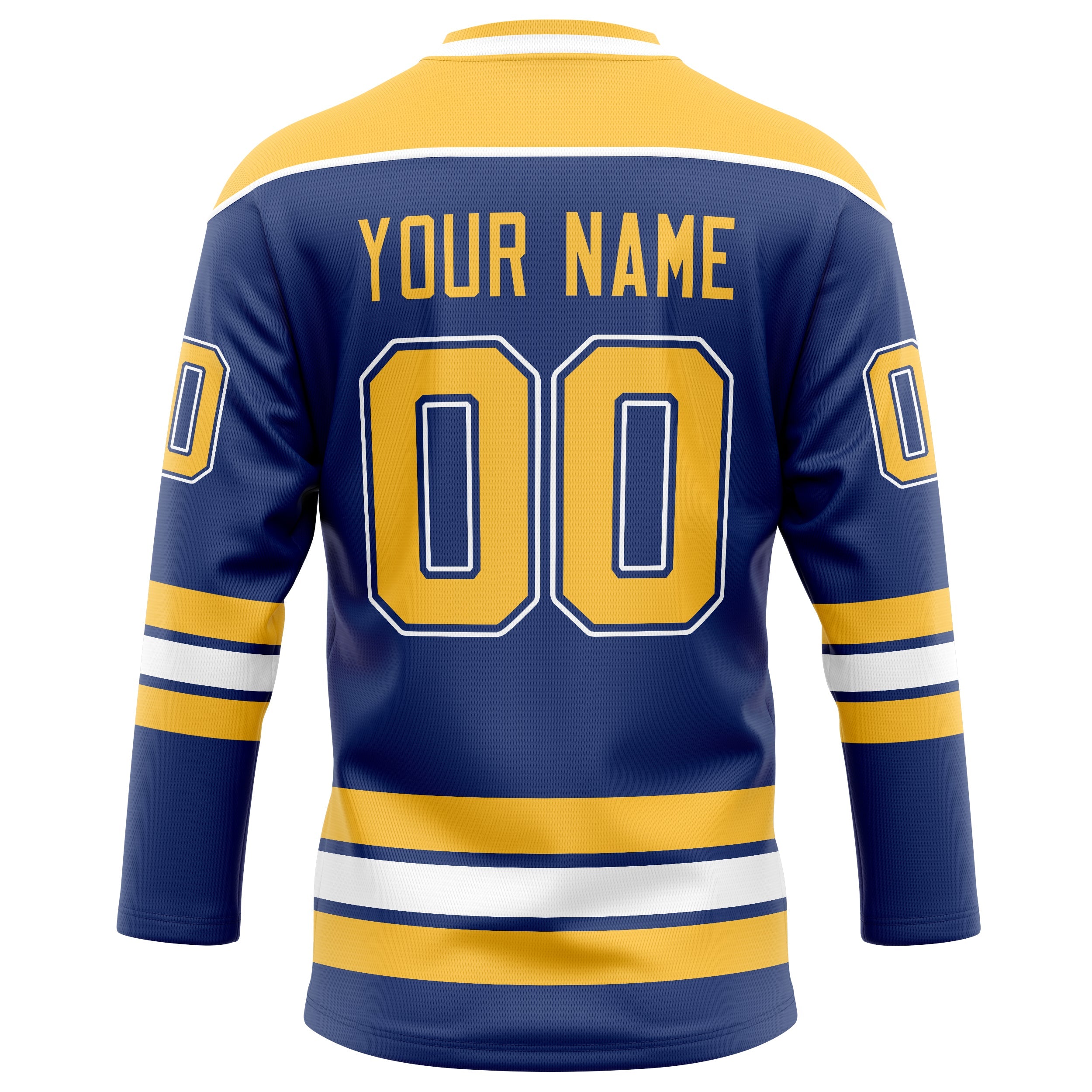 Custom Royal Gold Solid Colour Hockey Jersey