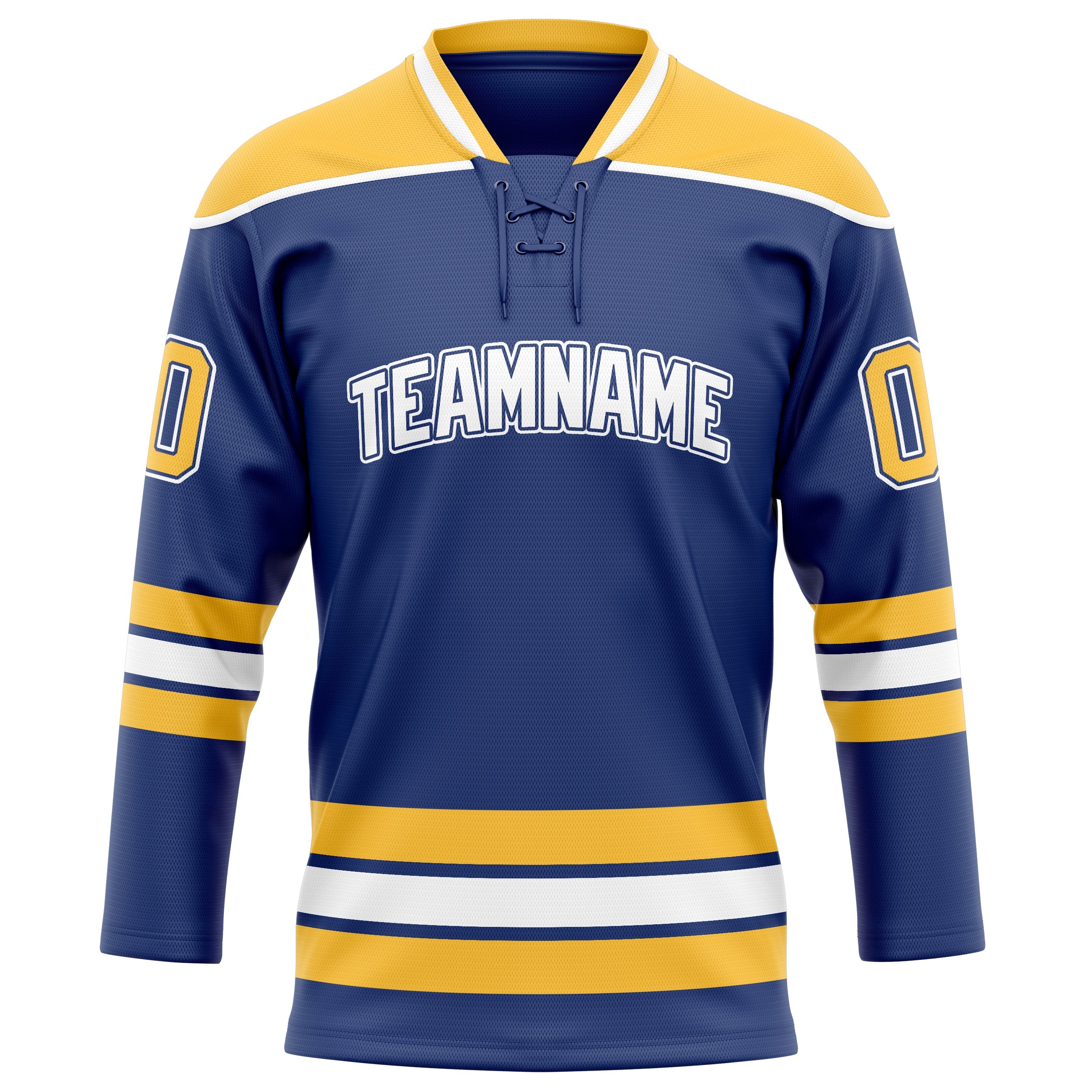 Custom Royal Gold Solid Colour Hockey Jersey