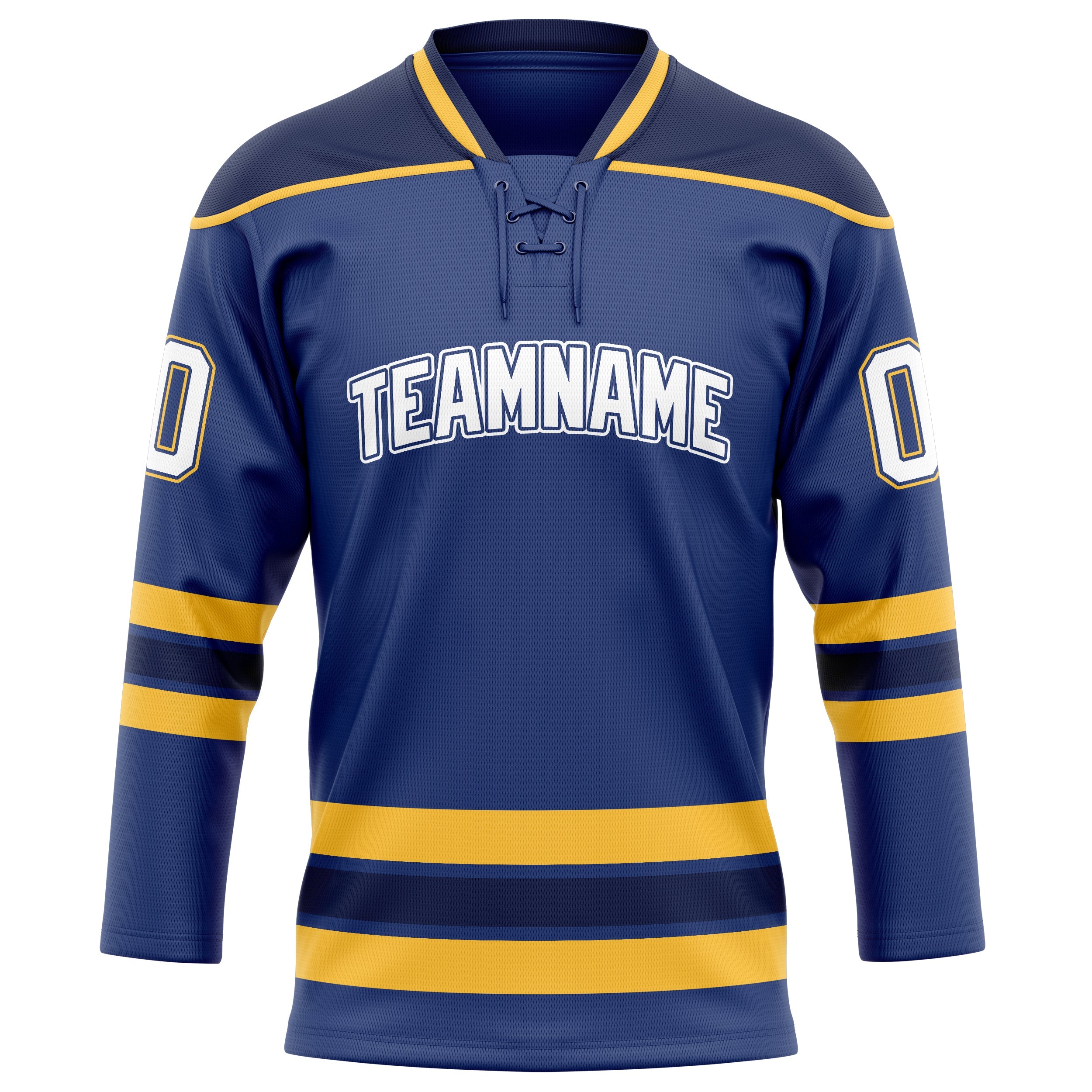 Custom Royal Gold Solid Colour Hockey Jersey