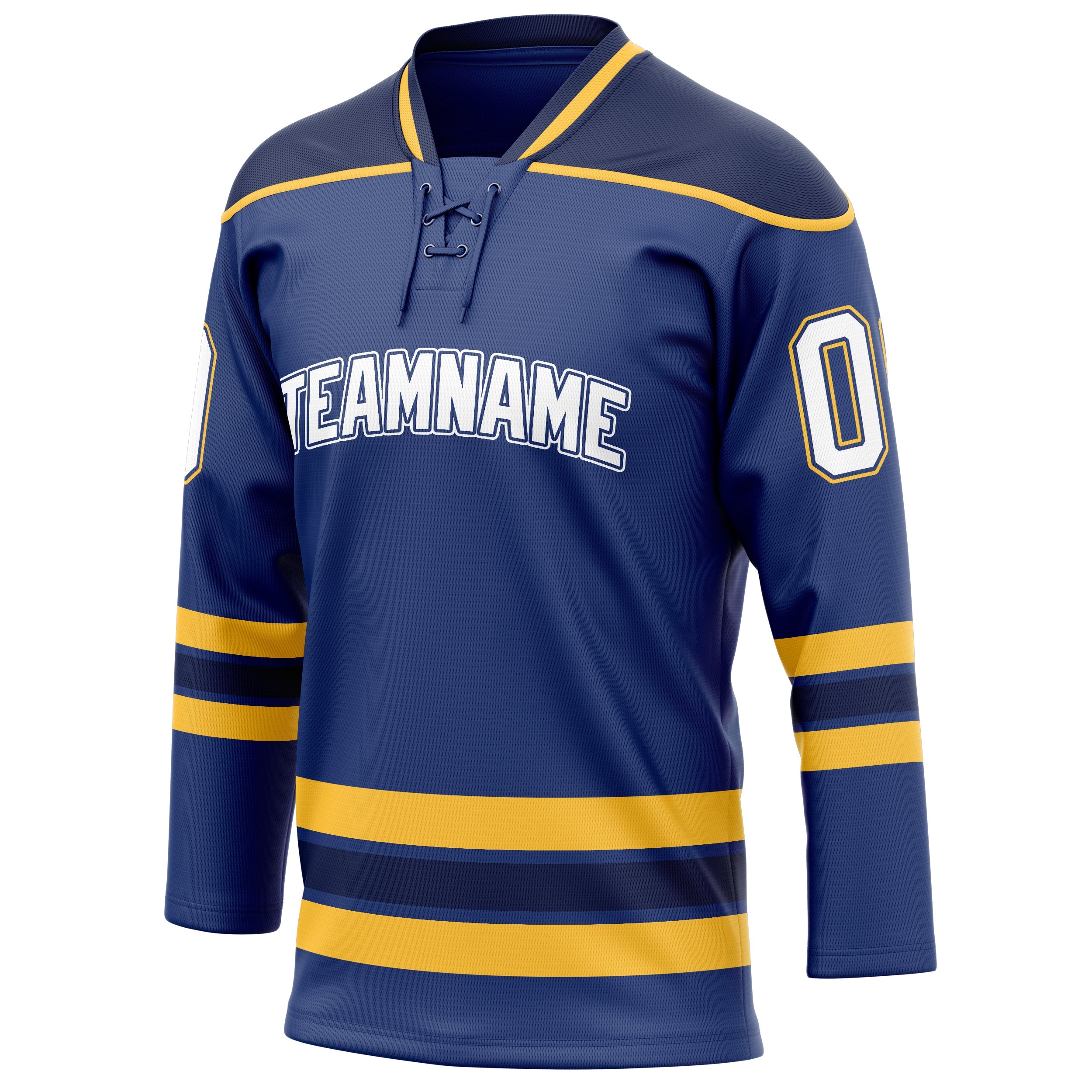 Custom Royal Gold Solid Colour Hockey Jersey