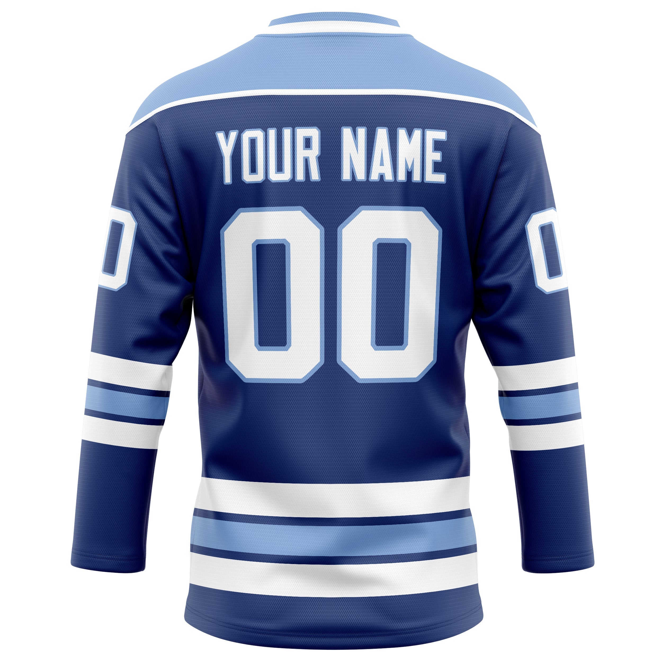 Custom Royal Light Blue Solid Colour Hockey Jersey
