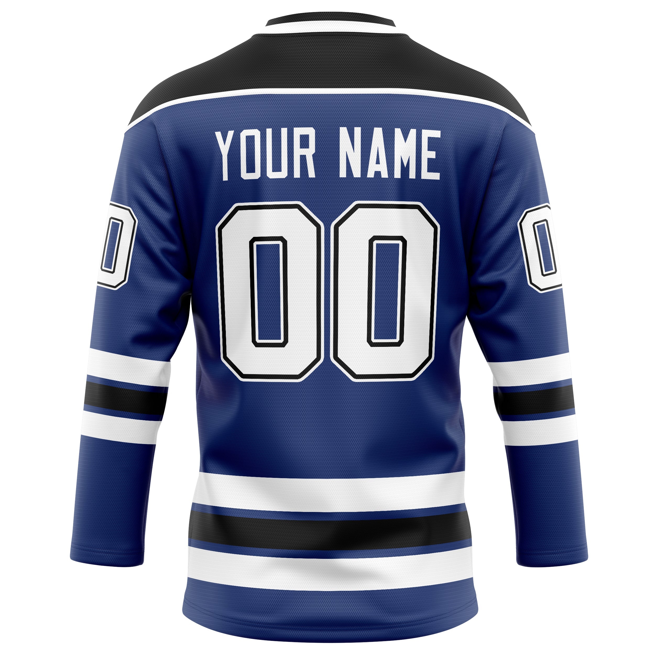 Custom Royal Black Solid Colour Hockey Jersey