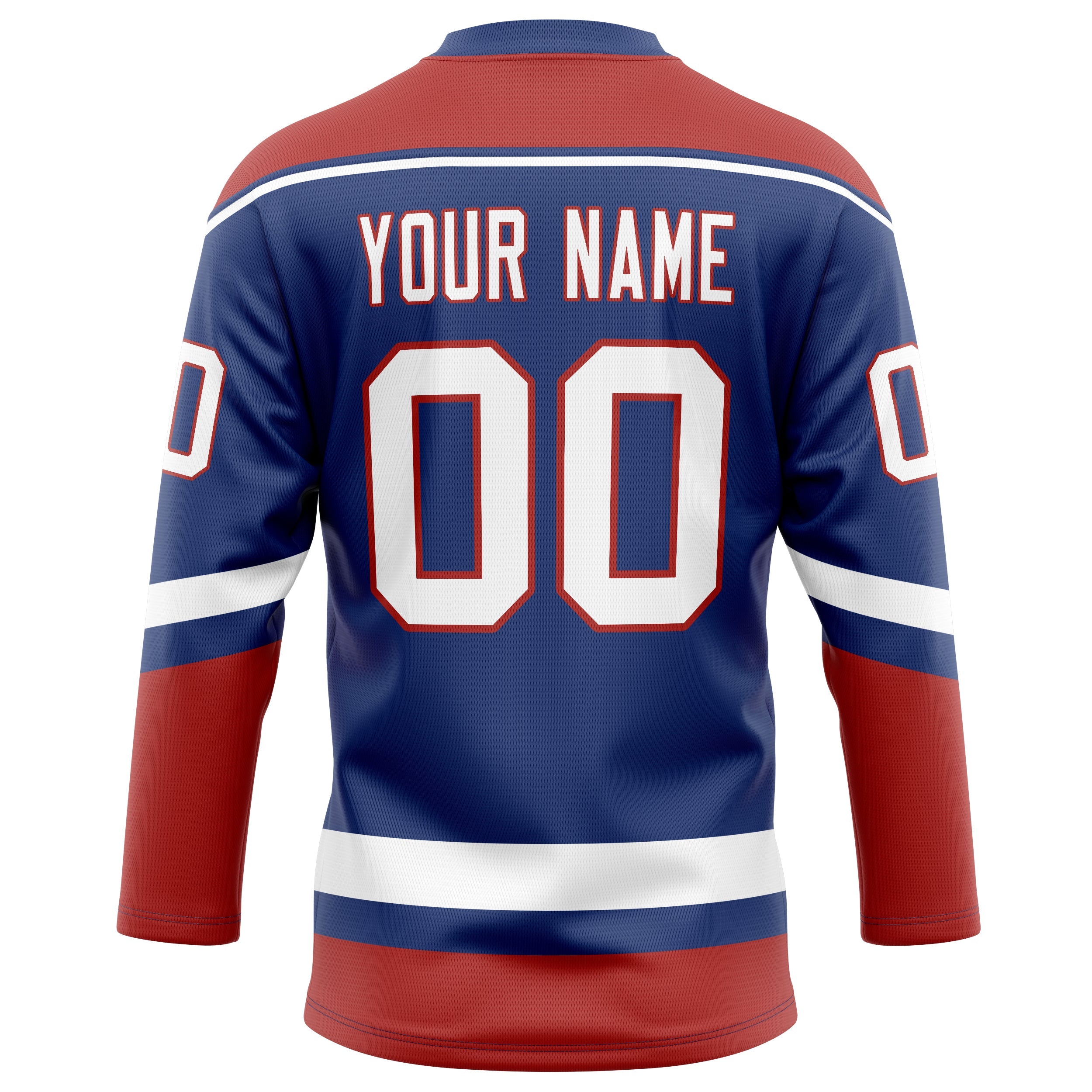 Custom Royal Red Solid Colour Hockey Jersey