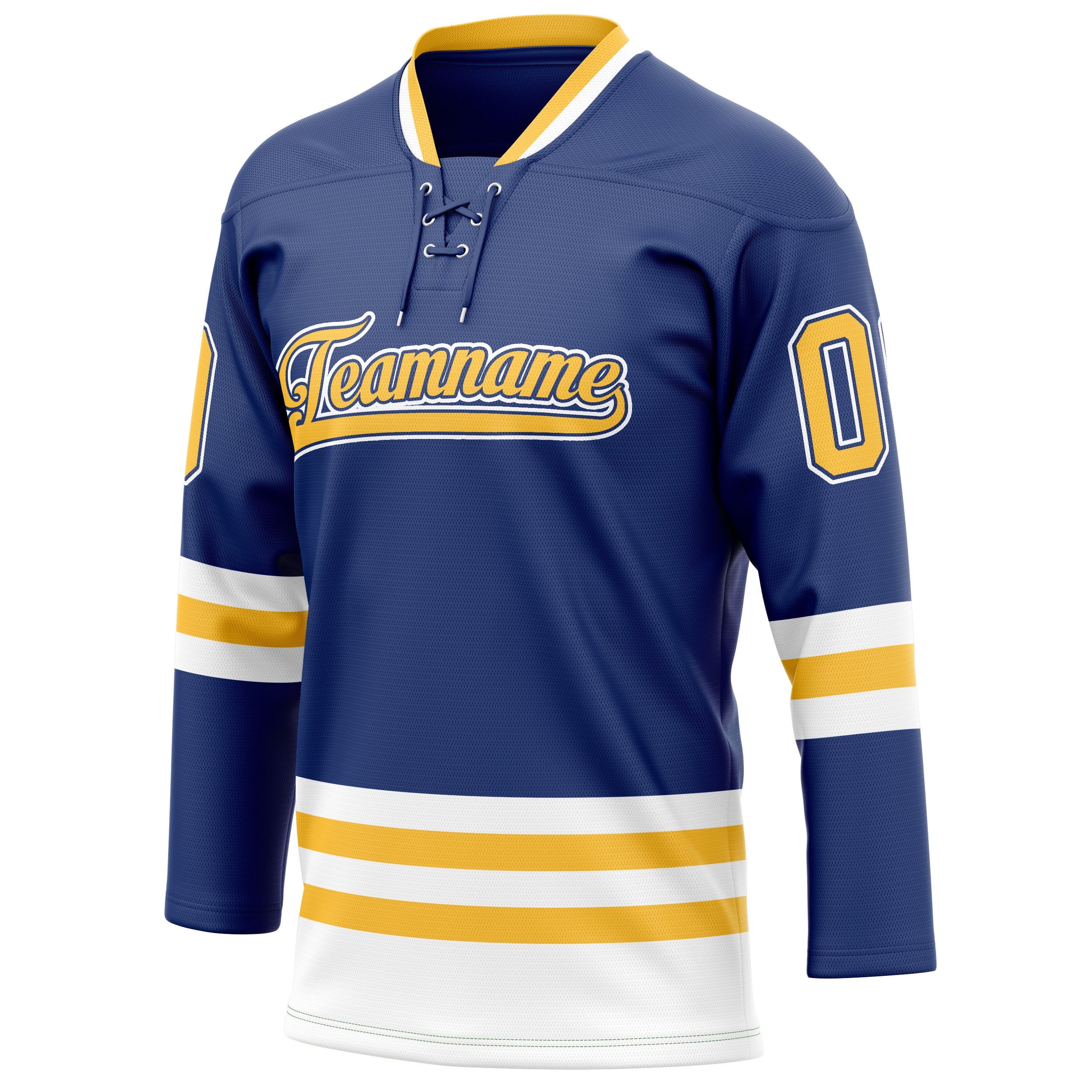 Custom Royal Gold Solid Colour Hockey Jersey
