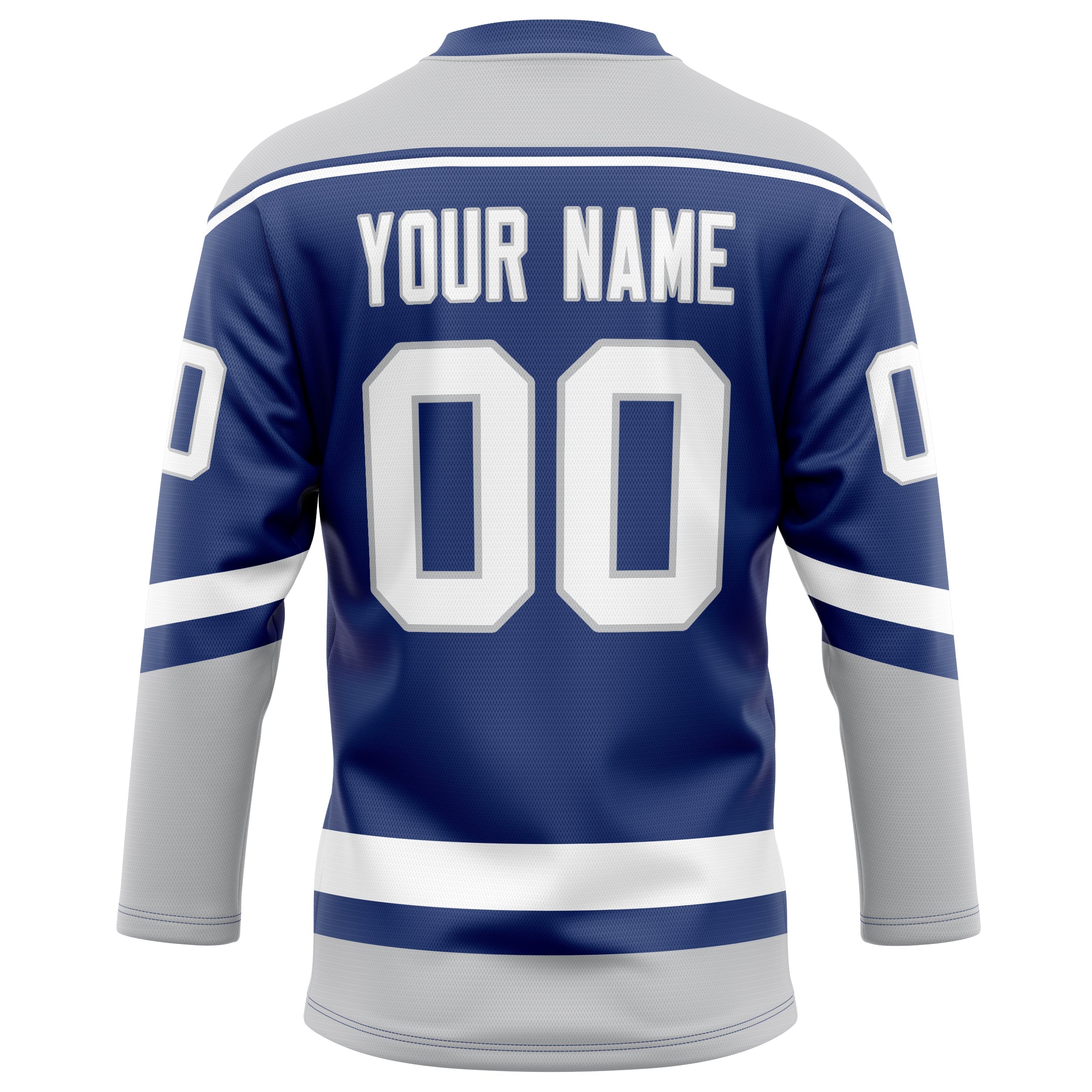 Custom Royal Gray Solid Colour Hockey Jersey