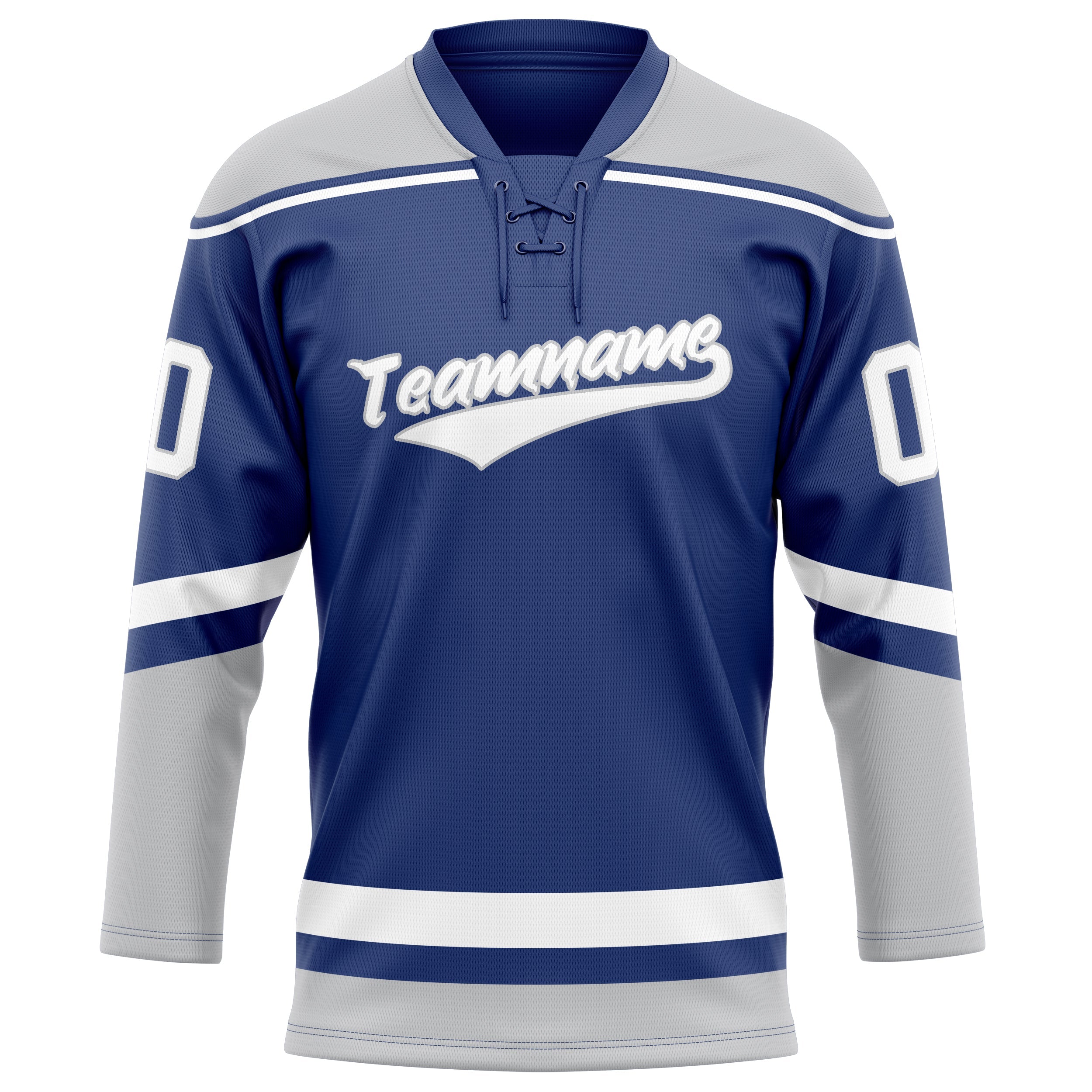 Custom Royal Gray Solid Colour Hockey Jersey