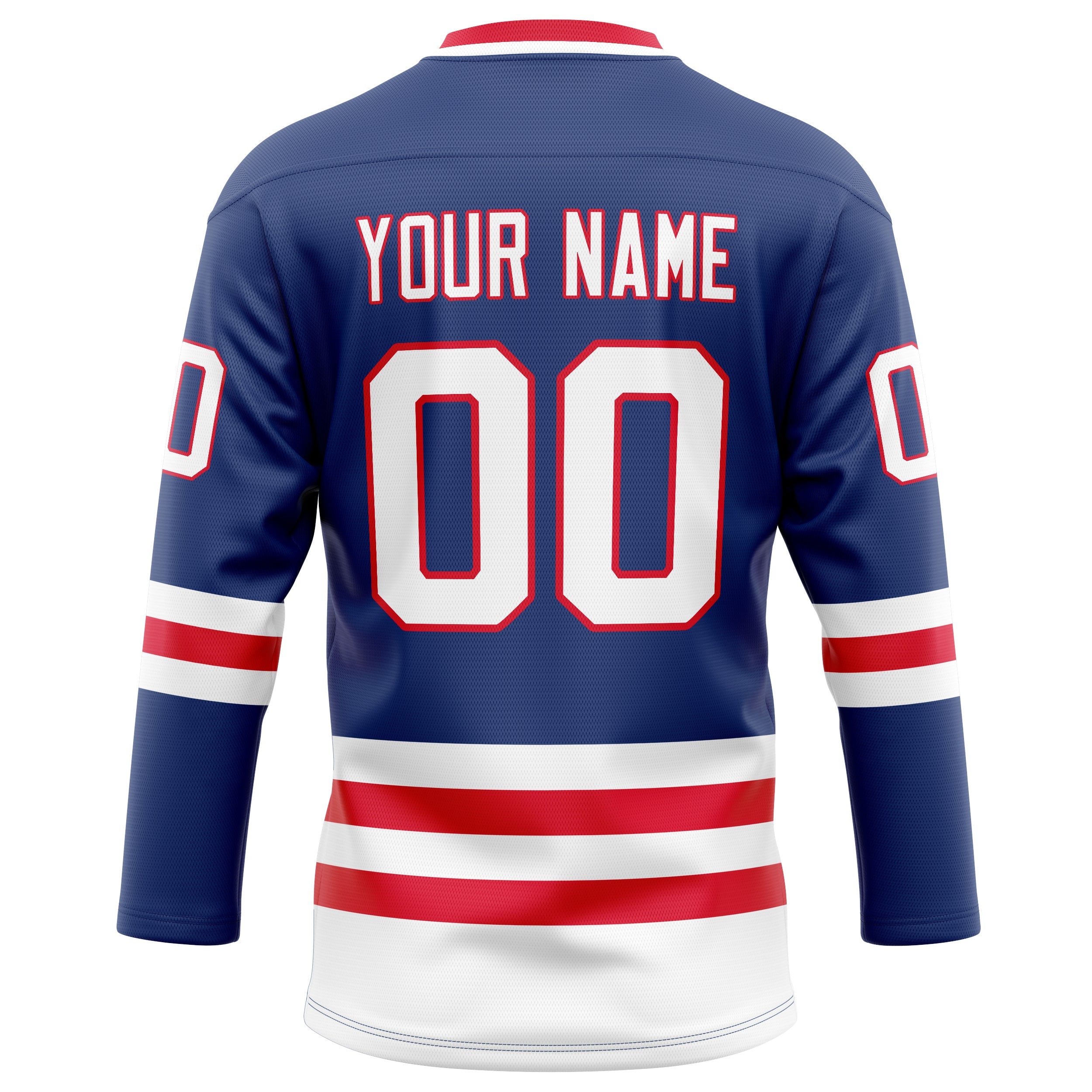 Custom Royal Red Solid Colour Hockey Jersey