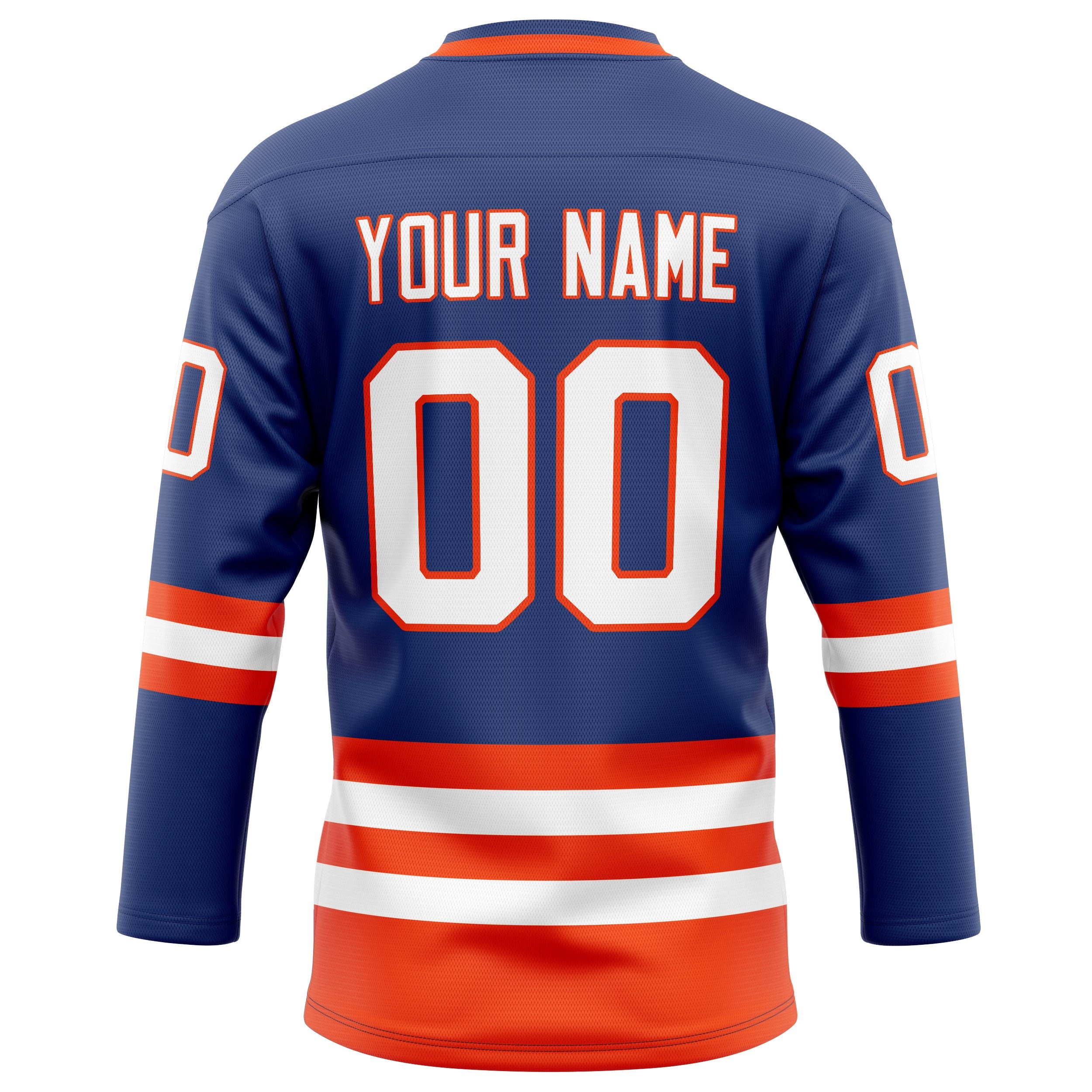 Custom Royal Orange Solid Colour Hockey Jersey