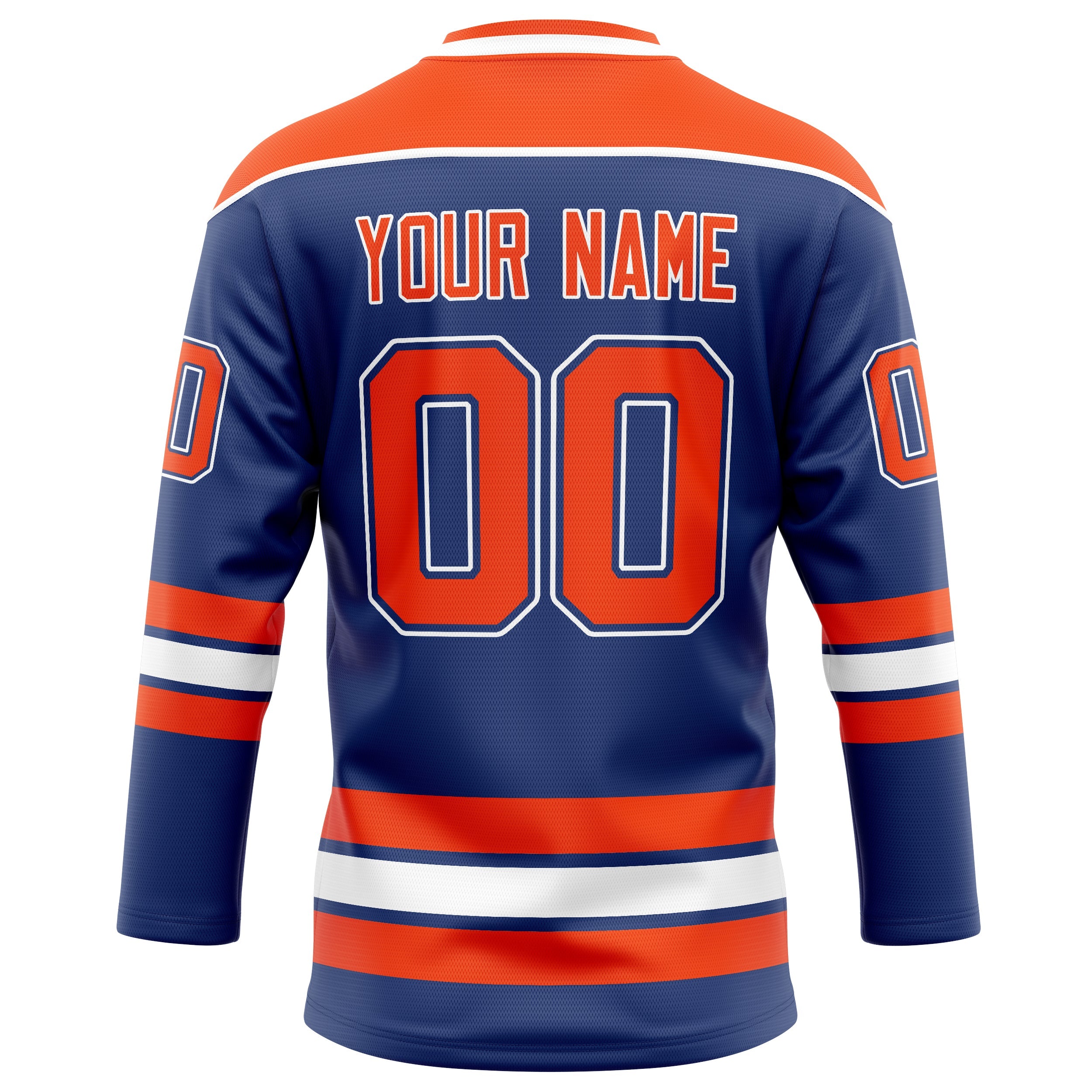 Custom Royal Orange Solid Colour Hockey Jersey