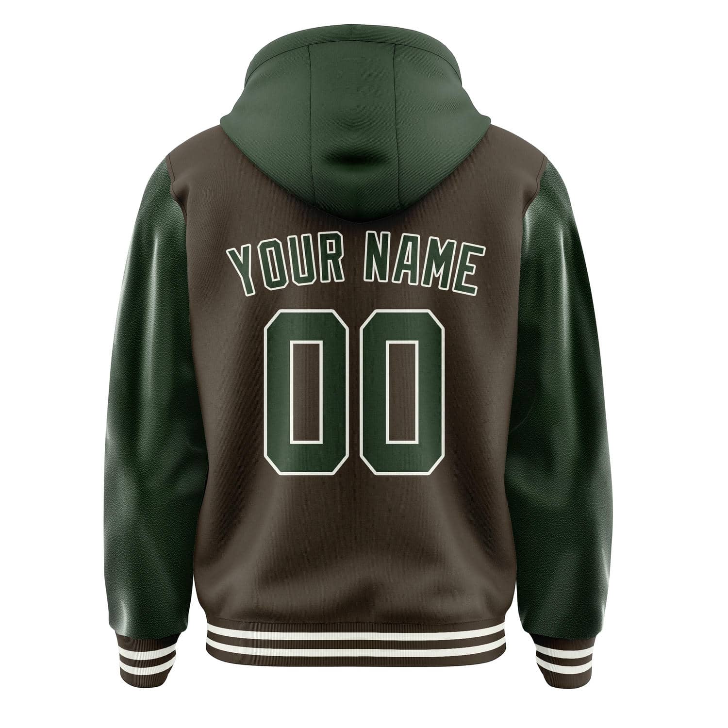 Custom Brown Dark Green Jacket