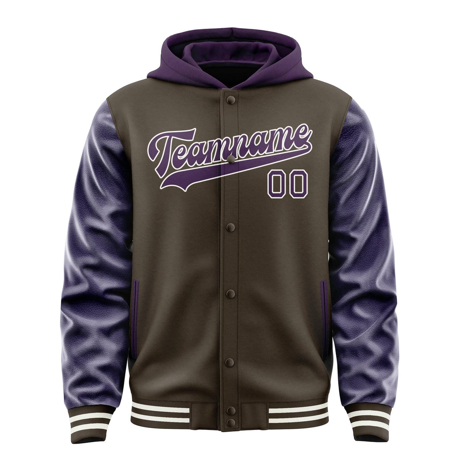 Custom Brown Purple Jacket