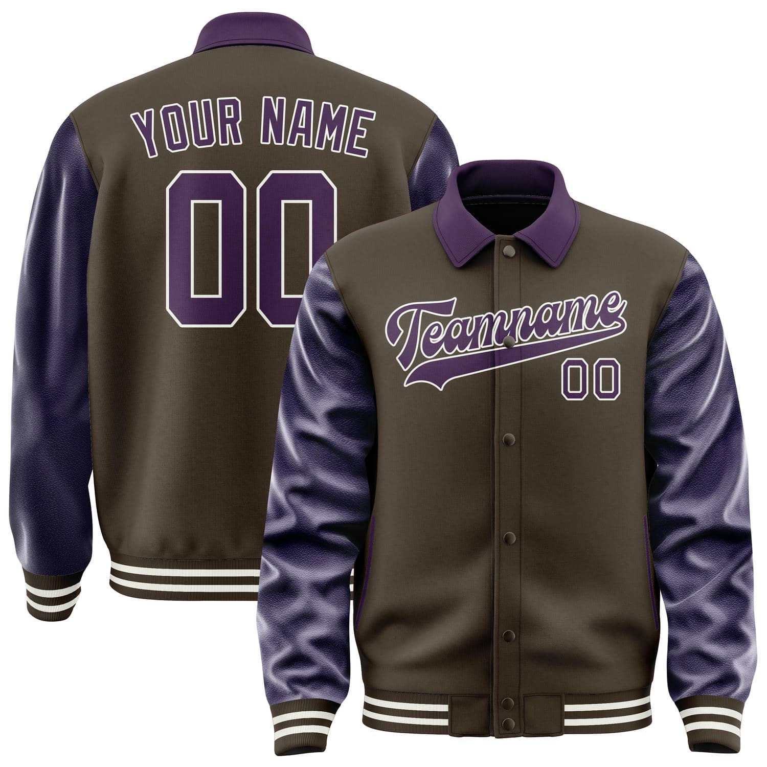 Custom Brown Purple Jacket