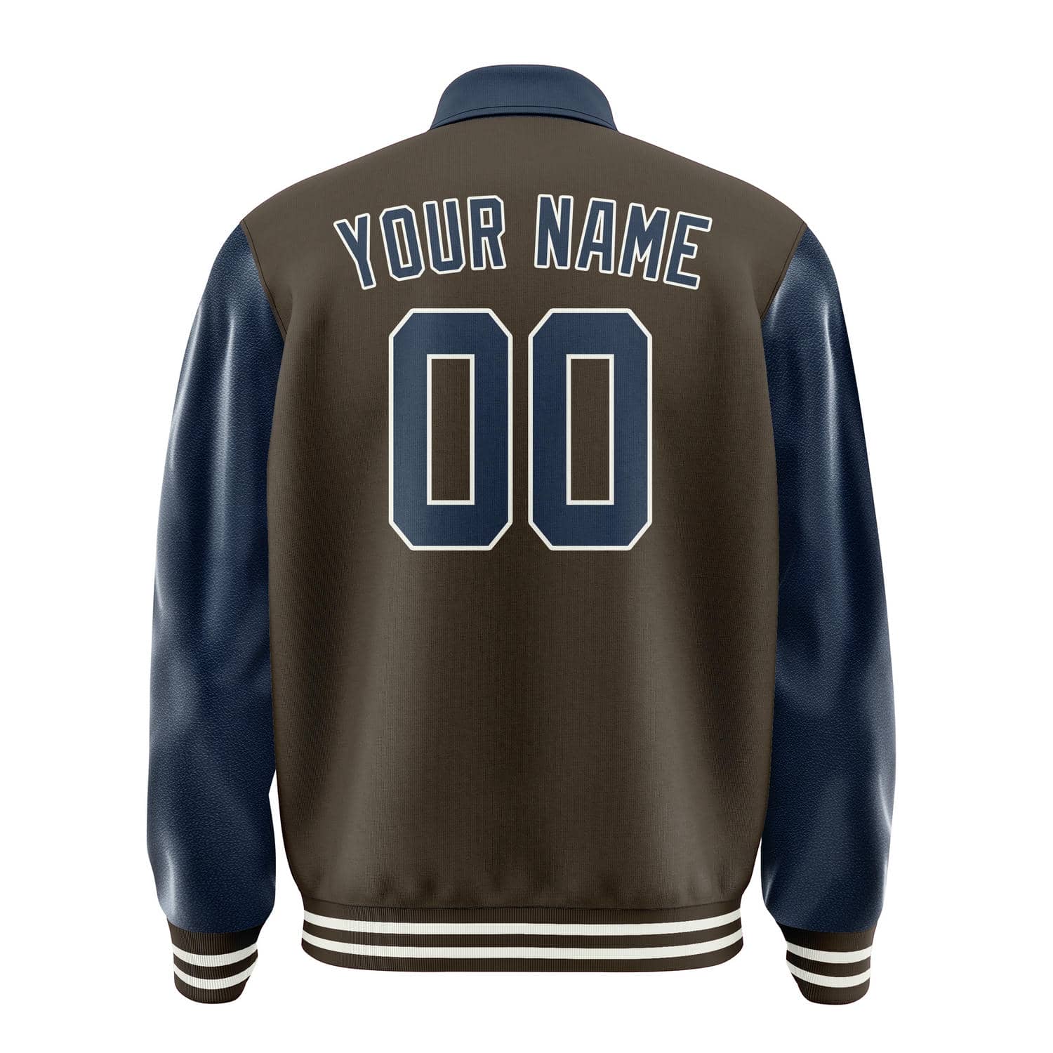 Custom Brown Blue Jacket