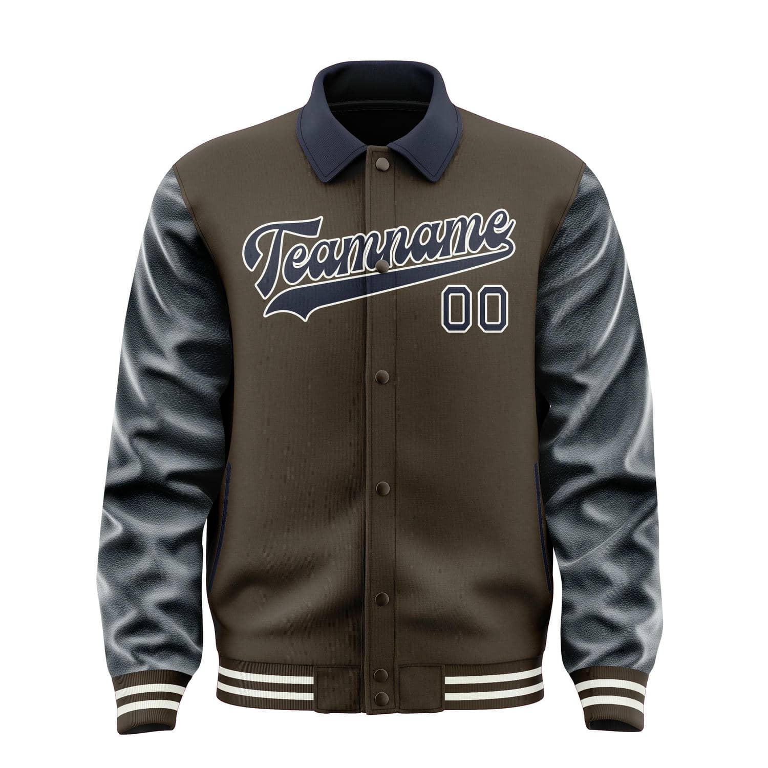 Custom Brown Navy Jacket