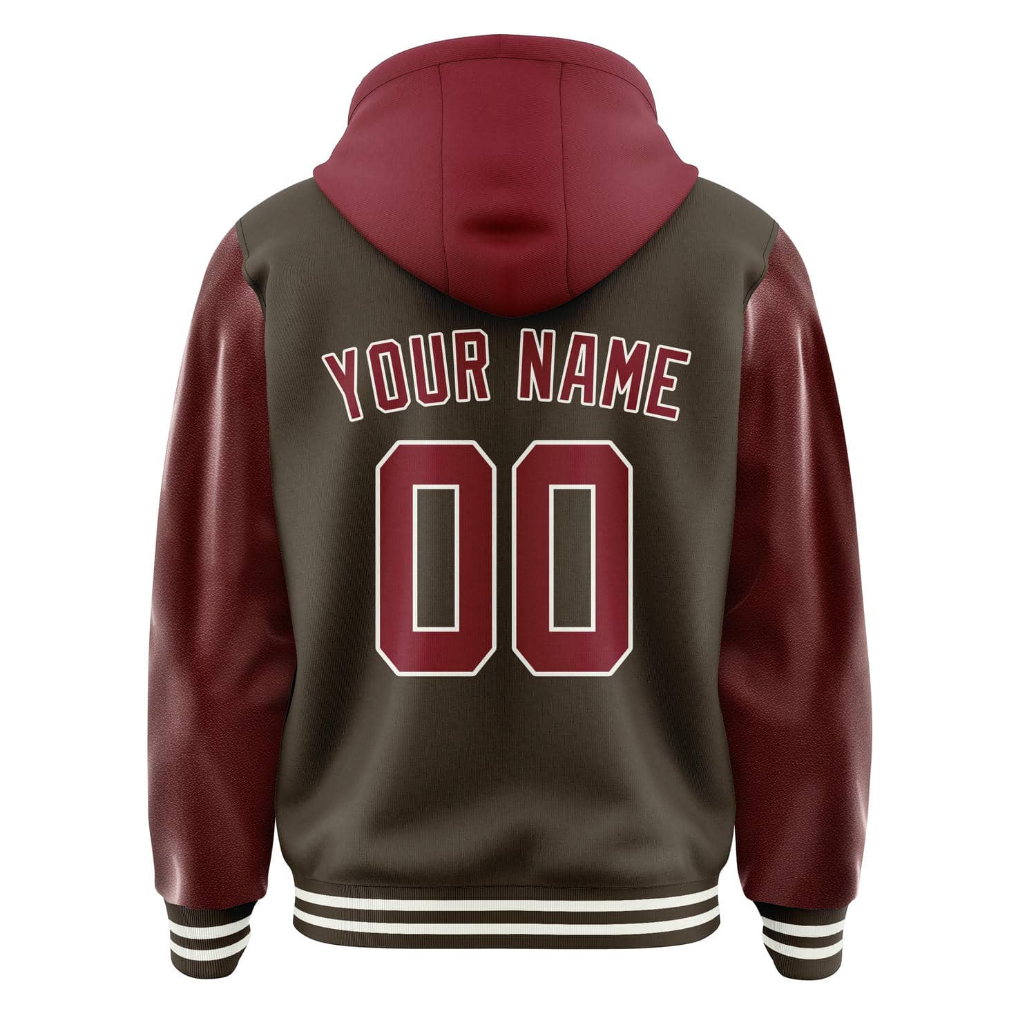 Custom Brown Crimson Red Jacket