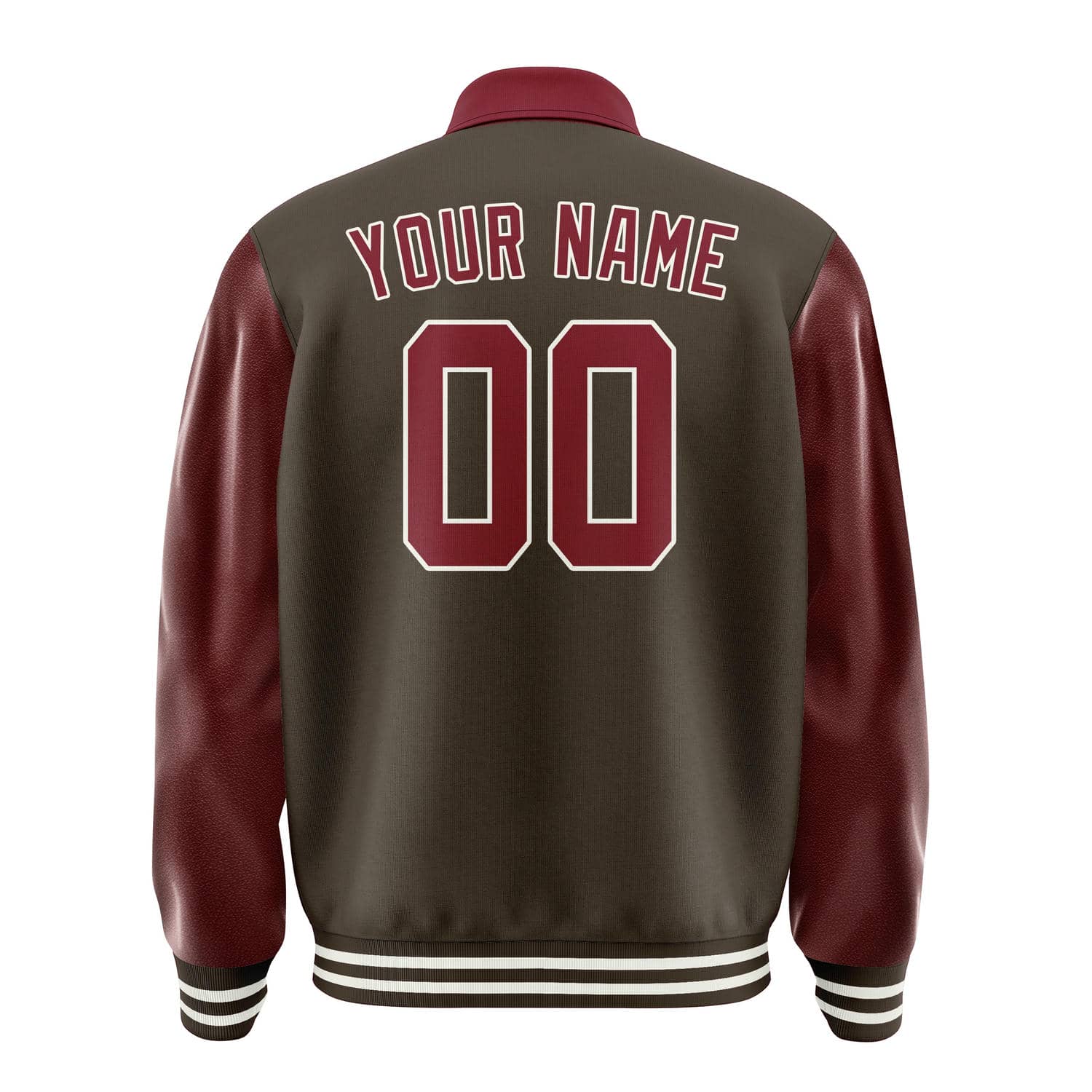 Custom Brown Crimson Red Jacket