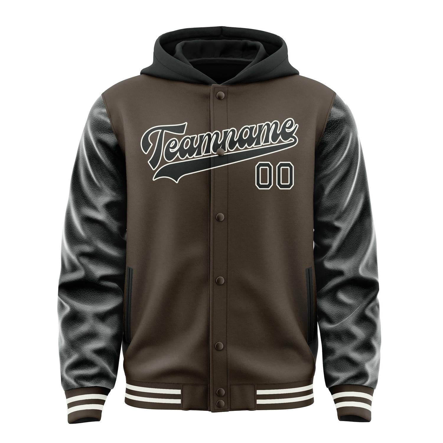 Custom Brown Black Jacket